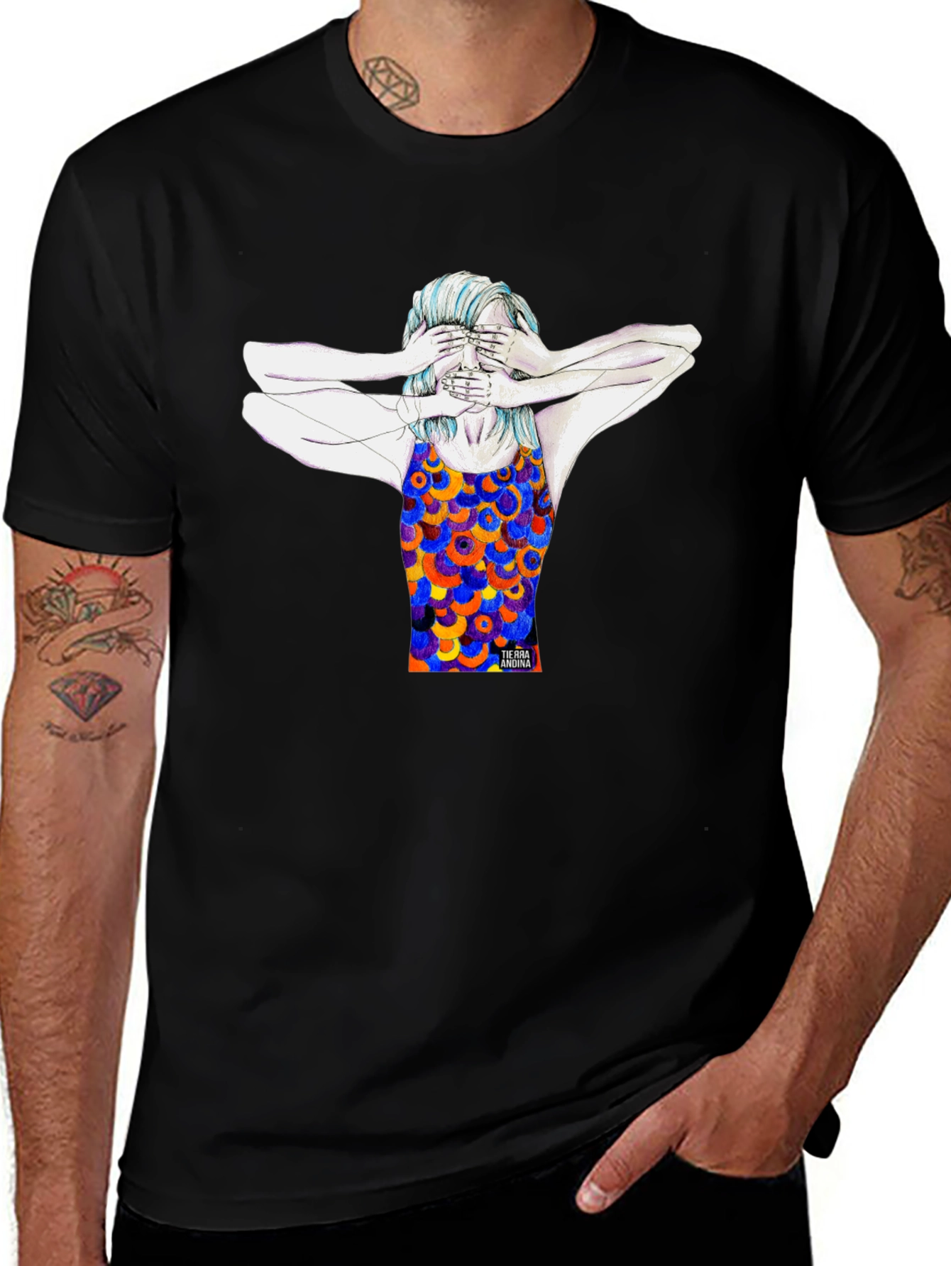 Artistic Graphic Tee - See No Evil