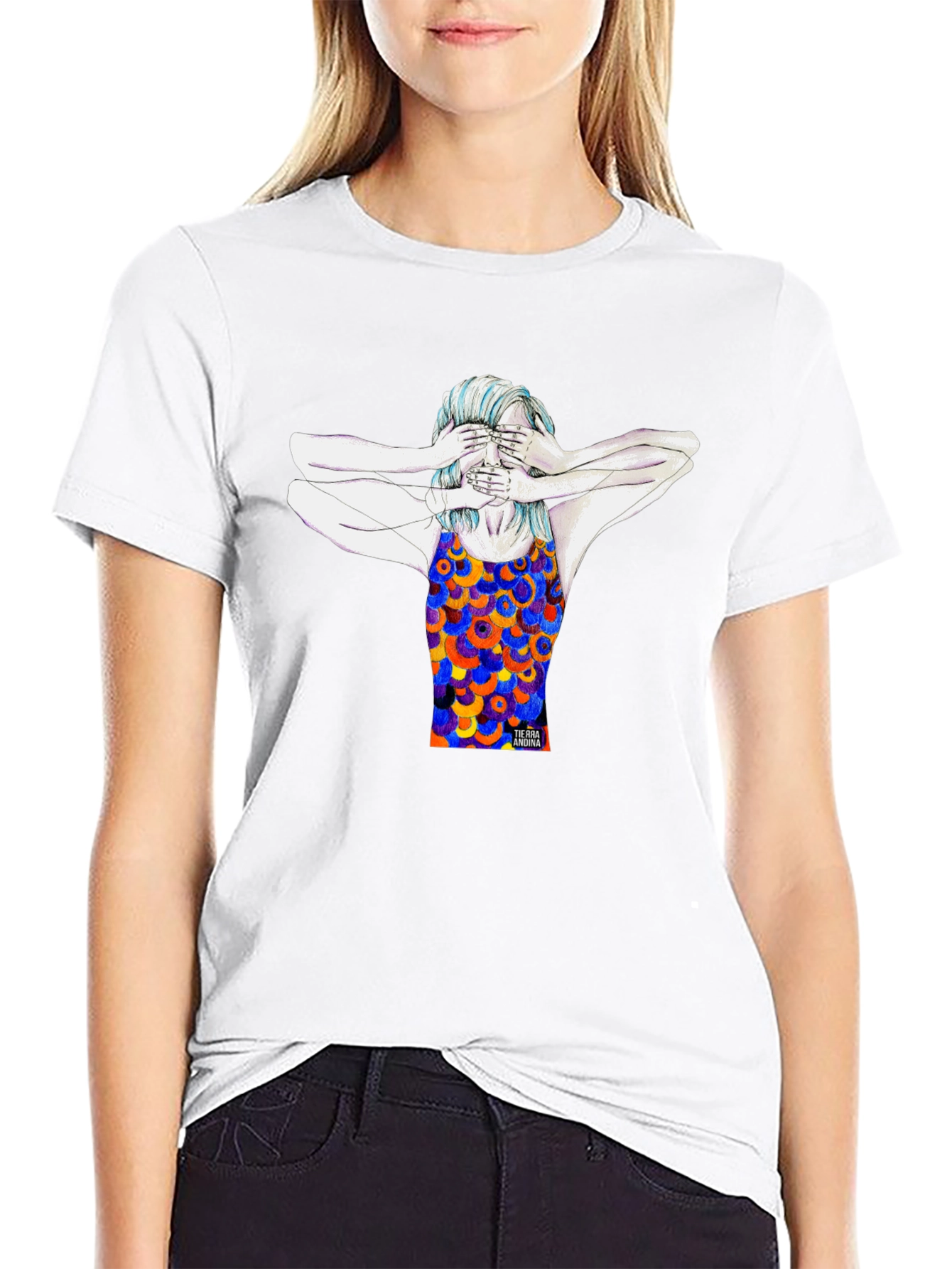 Artistic Graphic Tee - See No Evil