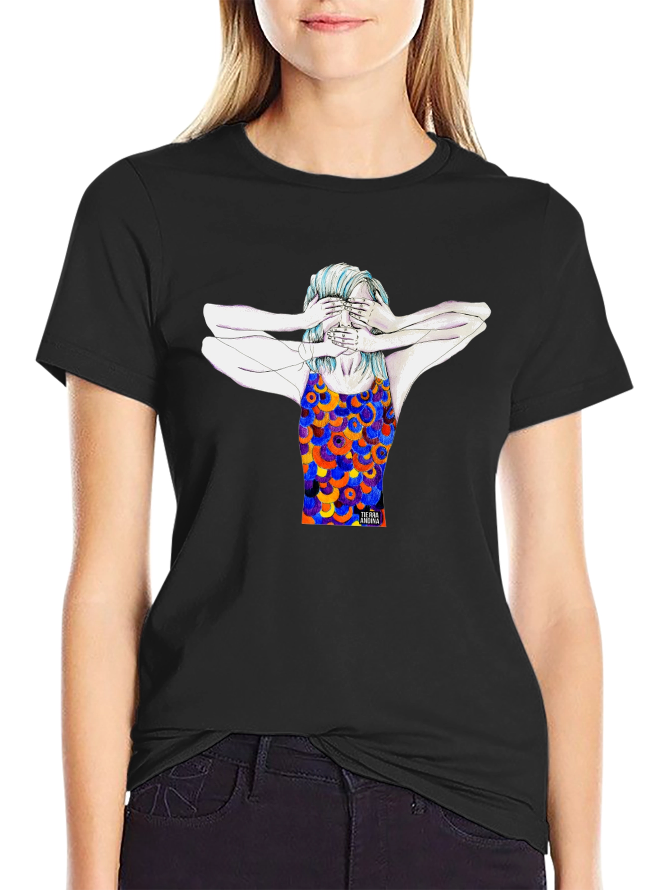 Artistic Graphic Tee - See No Evil