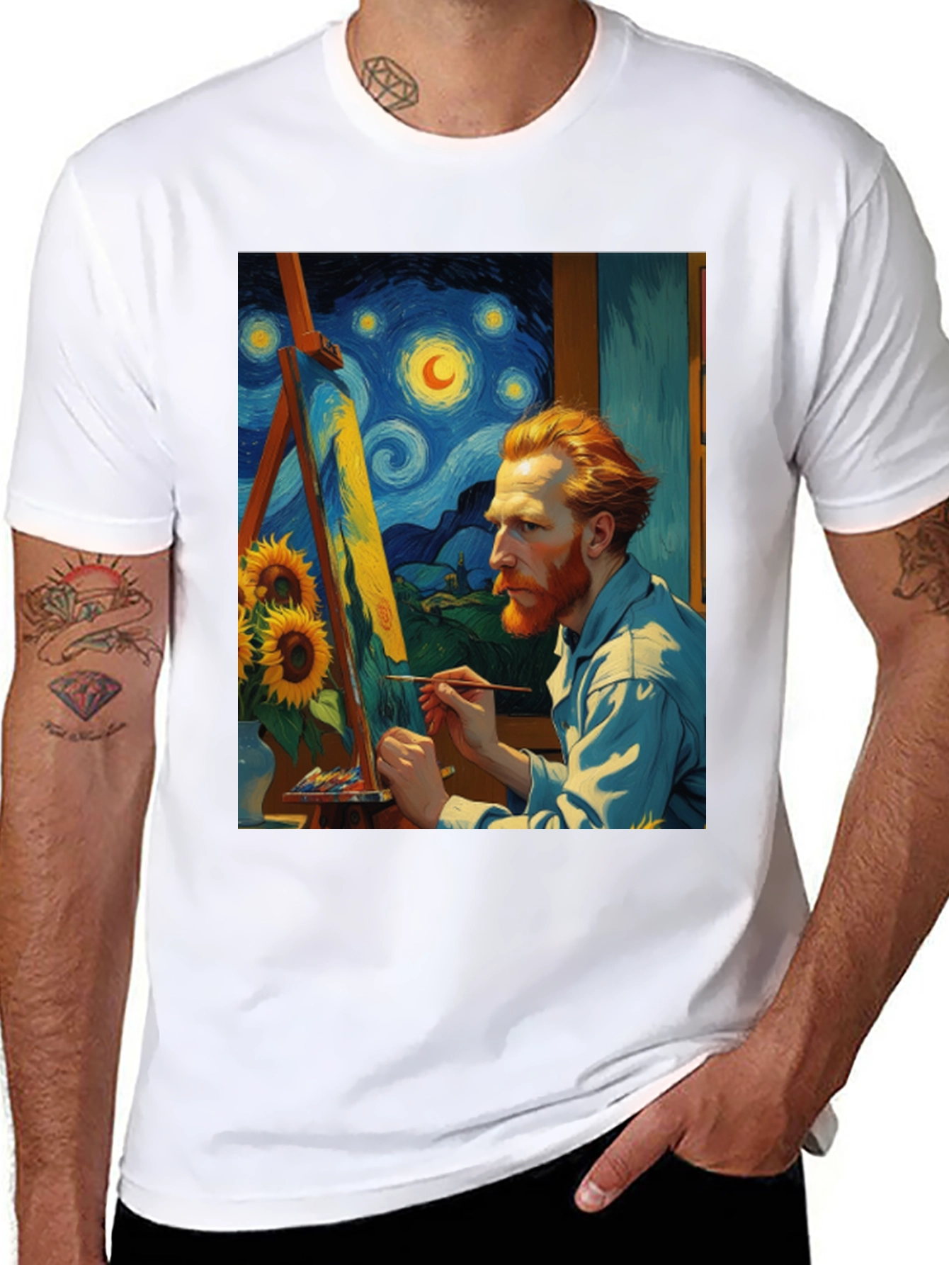 Van Gogh Painting T-Shirt - Artistic Style