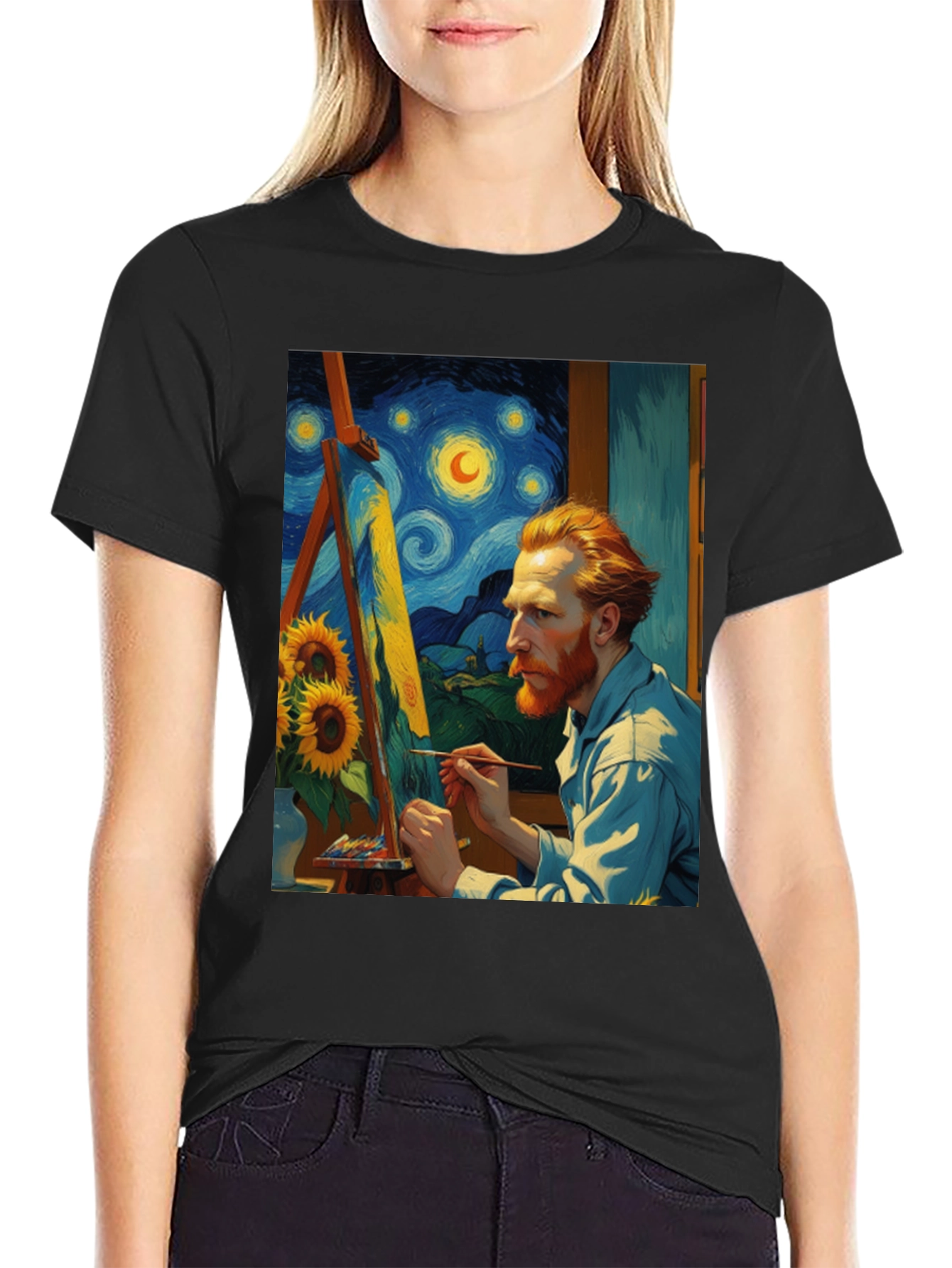 Van Gogh Painting T-Shirt - Artistic Style