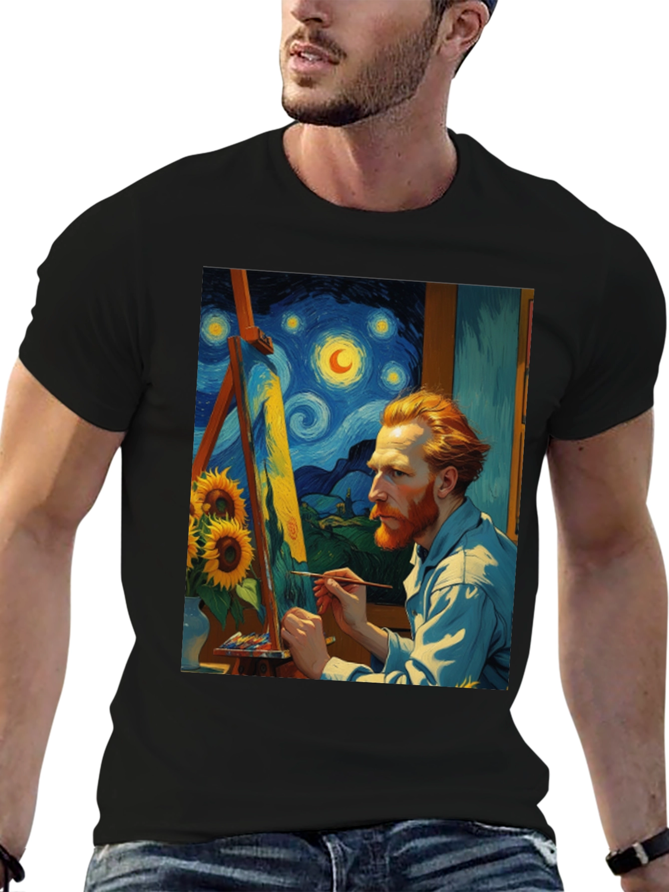 Van Gogh Painting T-Shirt - Artistic Style