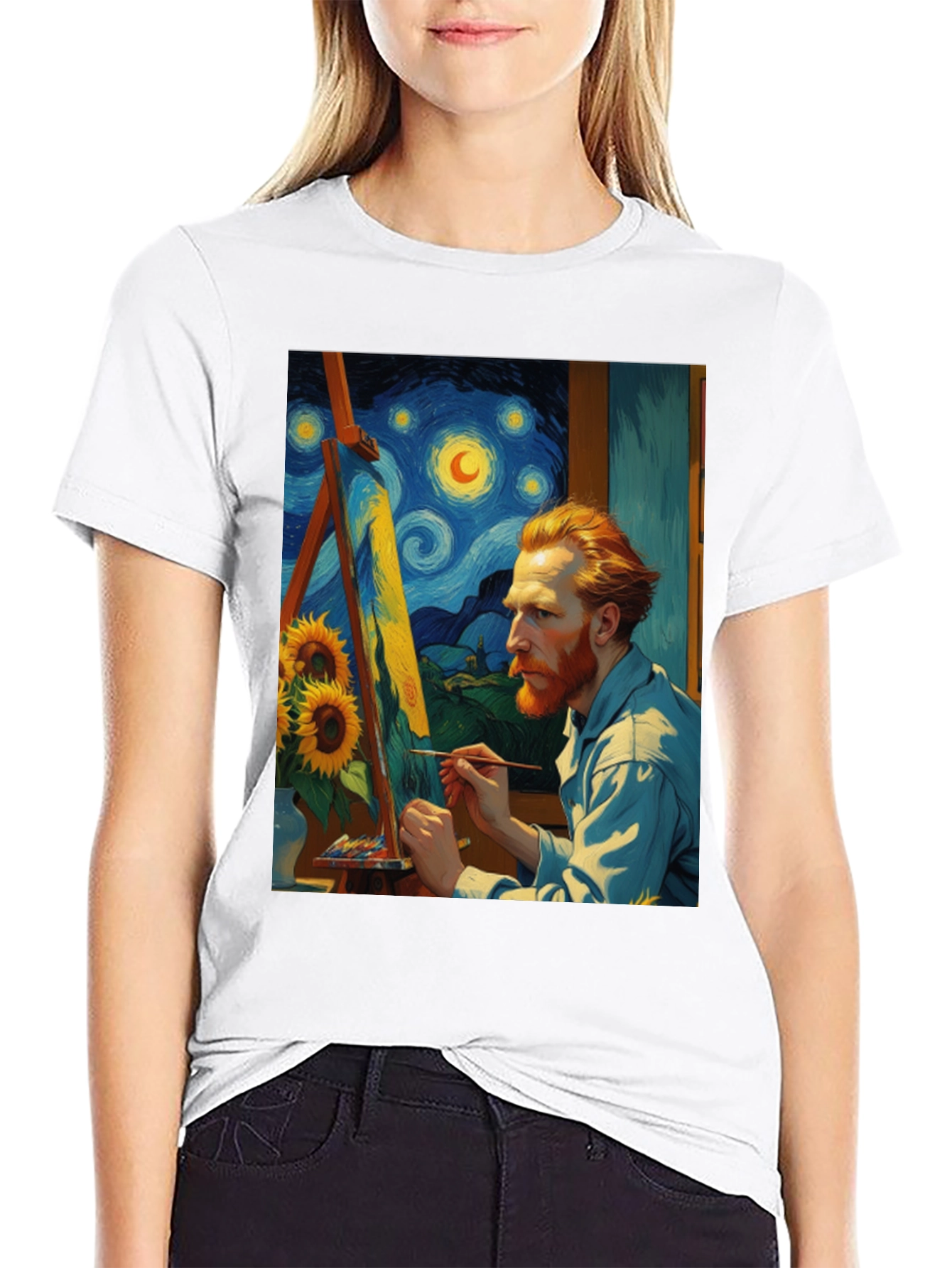 Van Gogh Painting T-Shirt - Artistic Style