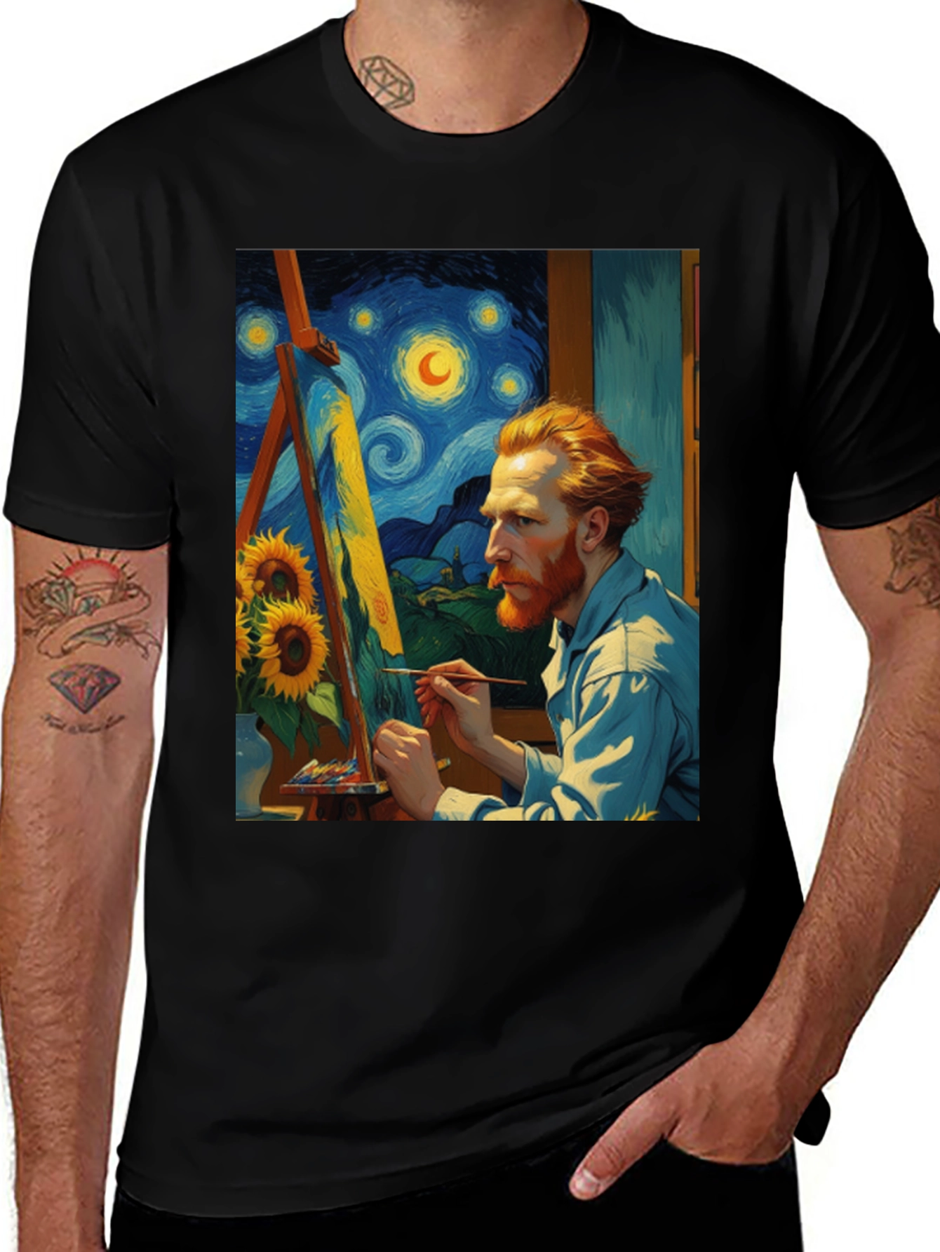 Van Gogh Painting T-Shirt - Artistic Style