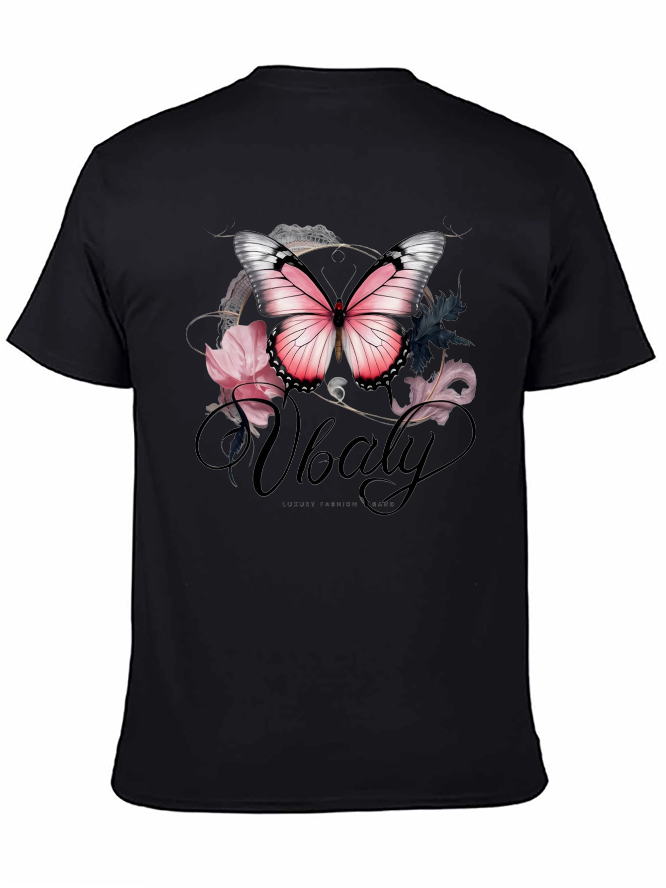 Butterfly Floral Graphic T-Shirt - Stylish Mens Tee