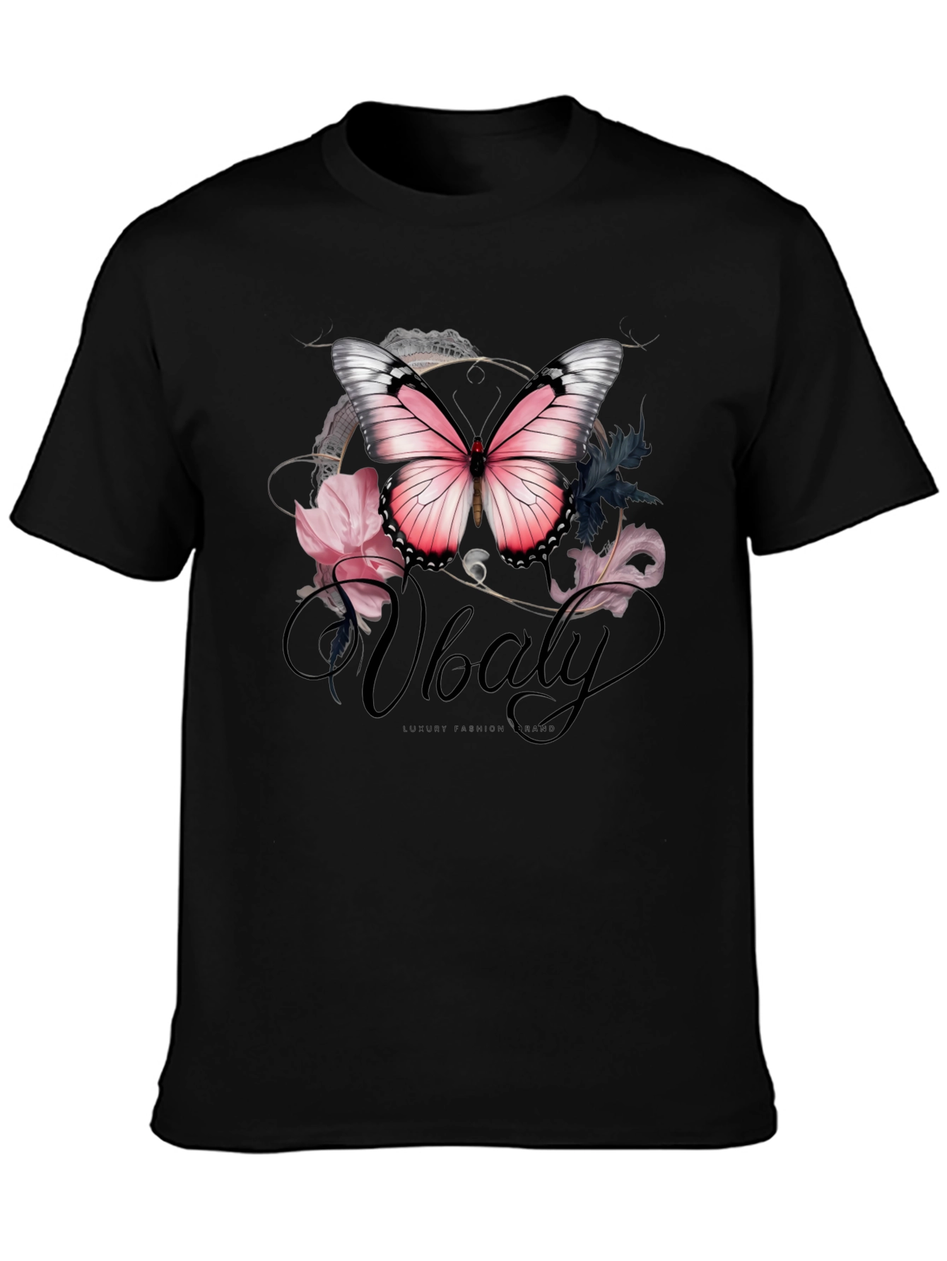 Butterfly Floral Graphic T-Shirt - Stylish Mens Tee