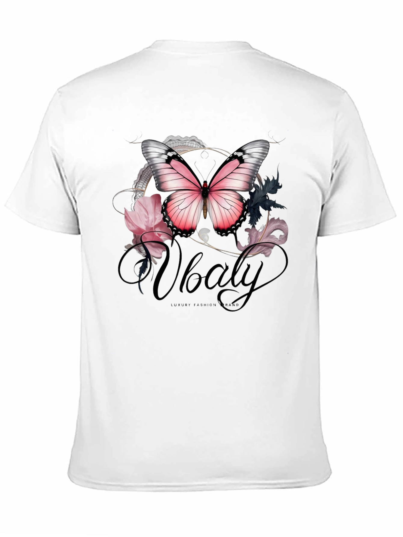 Butterfly Floral Graphic T-Shirt - Stylish Mens Tee