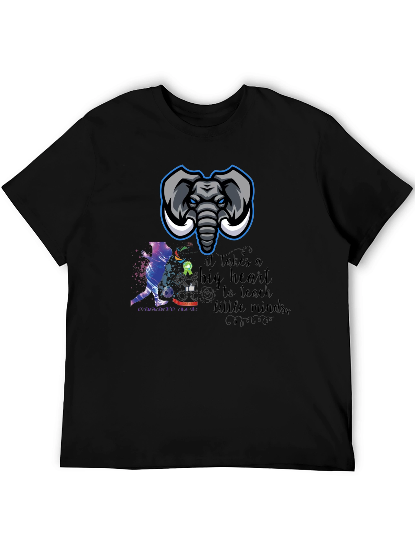 Elephant Soccer Teacher Graphic Tee