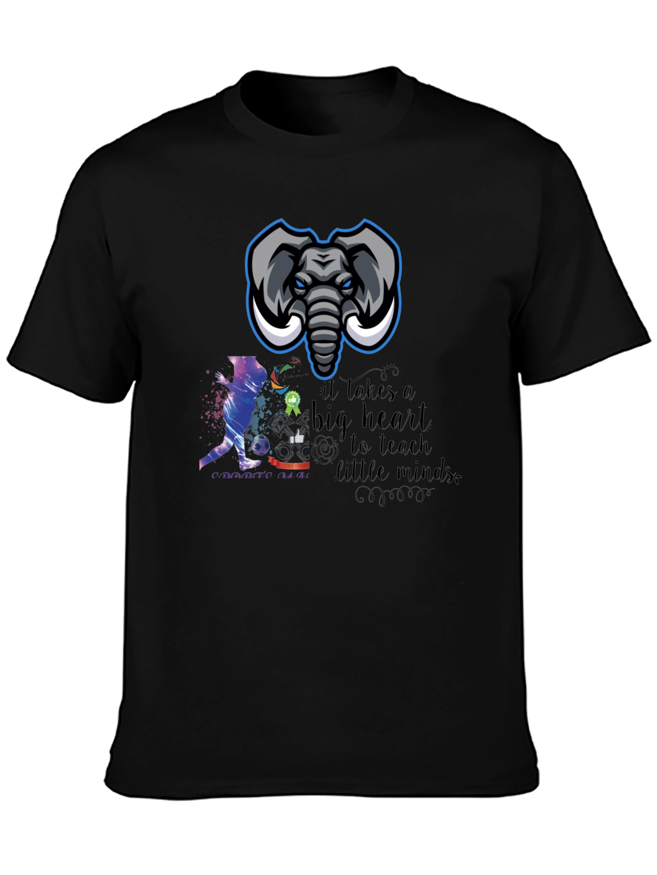 Elephant Soccer Teacher Graphic Tee