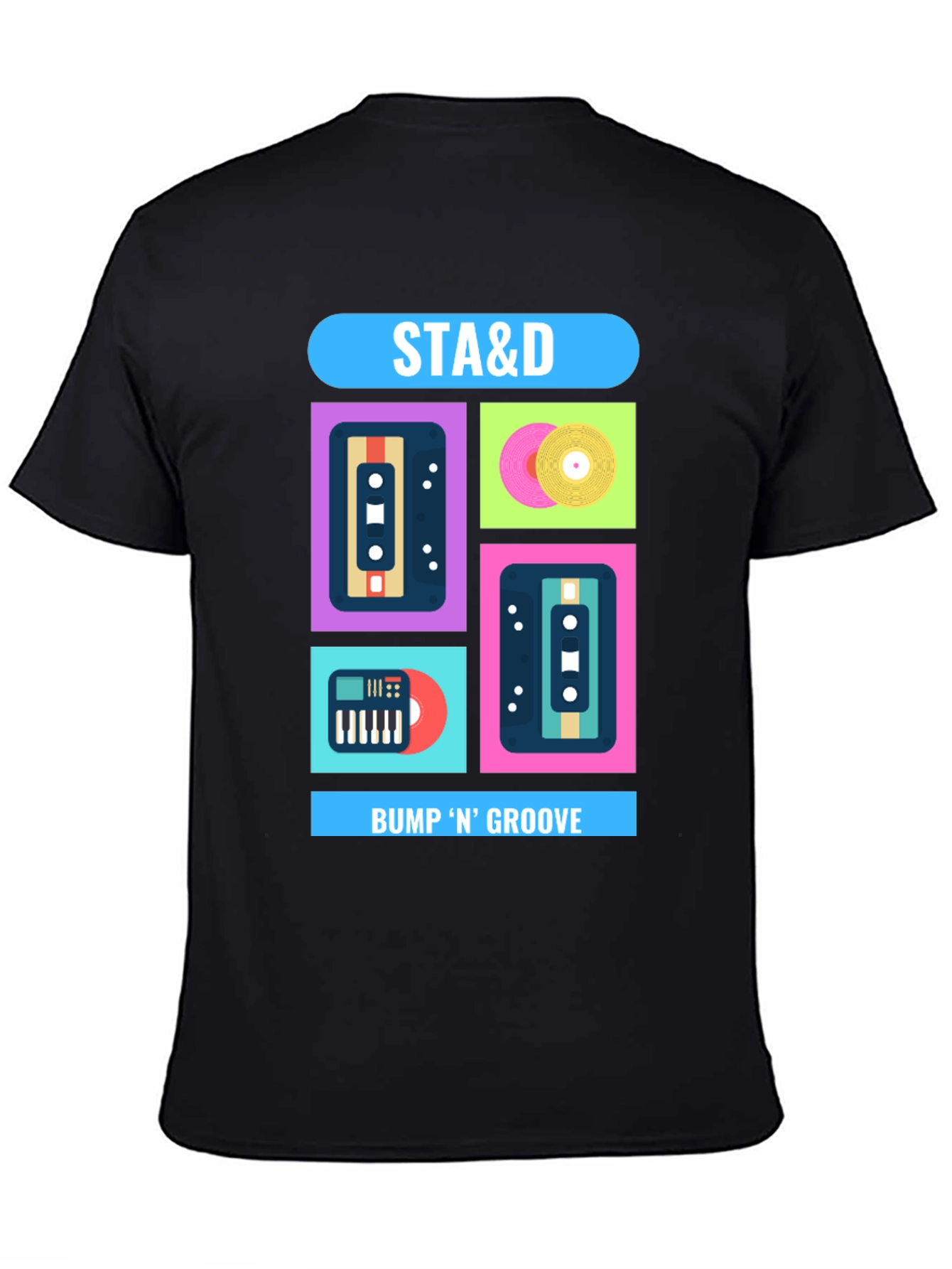 Retro Music T-Shirt - STA&D Bump N Groove