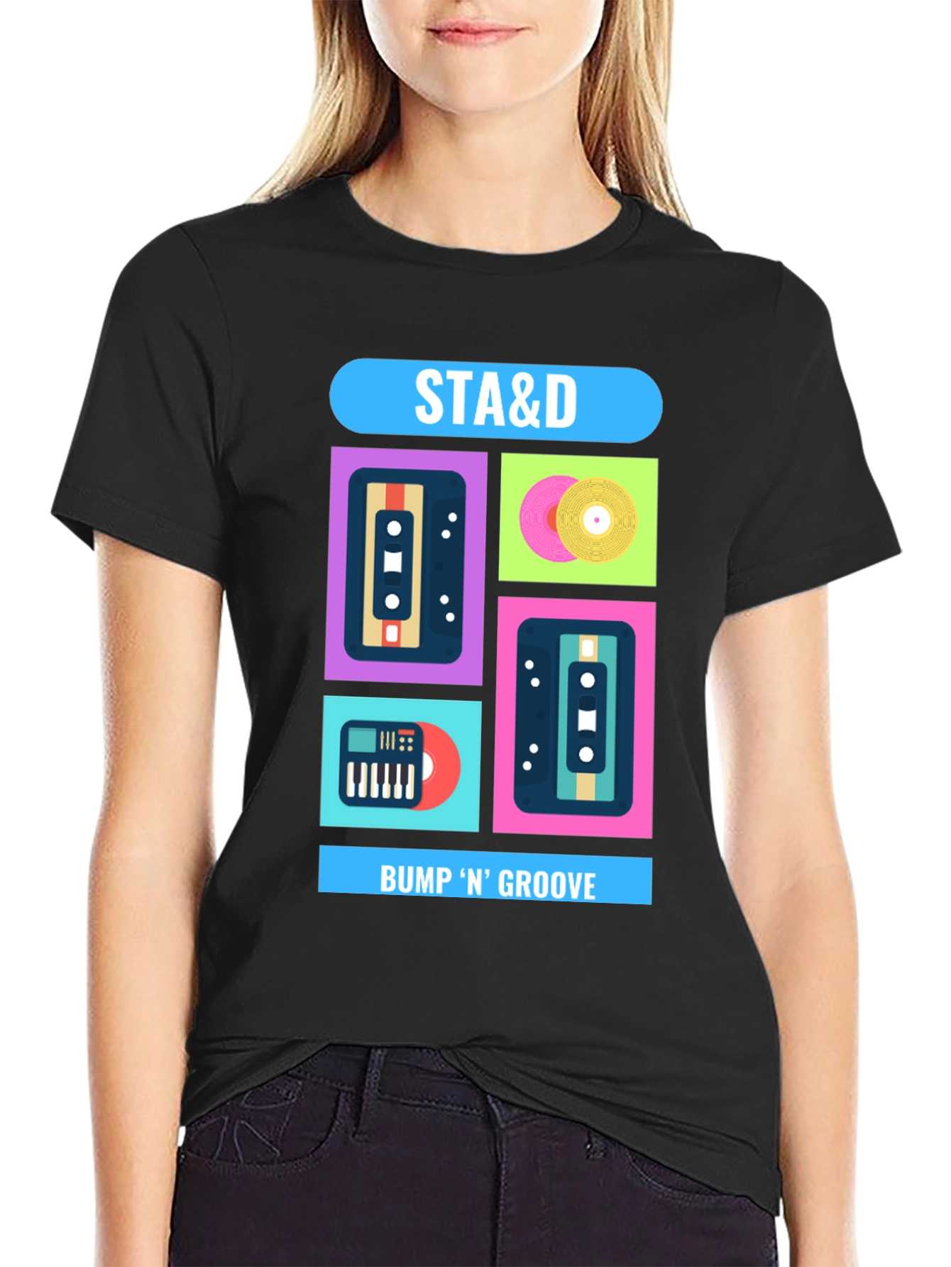 Retro Music T-Shirt - STA&D Bump N Groove