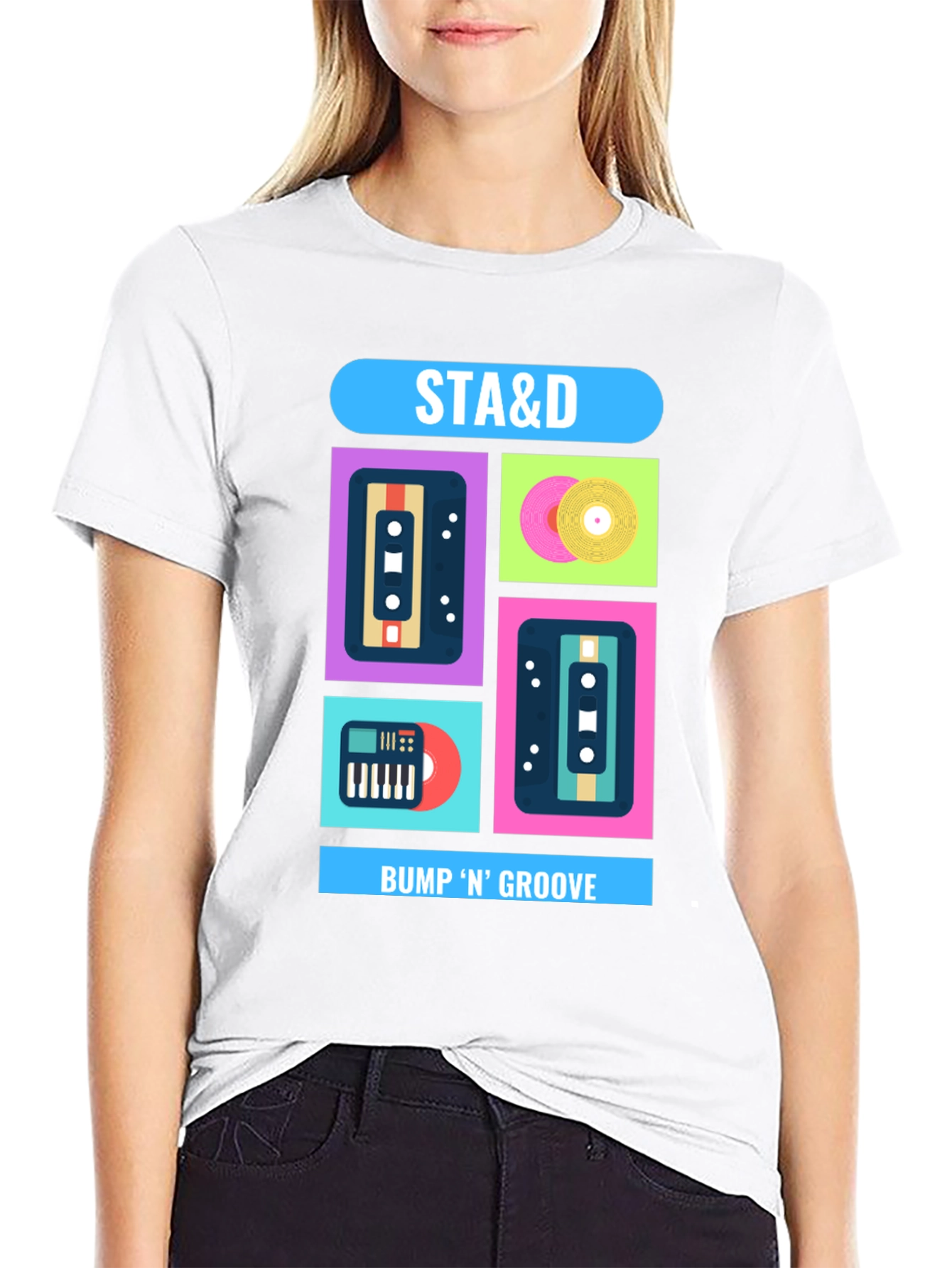 Retro Music T-Shirt - STA&D Bump N Groove