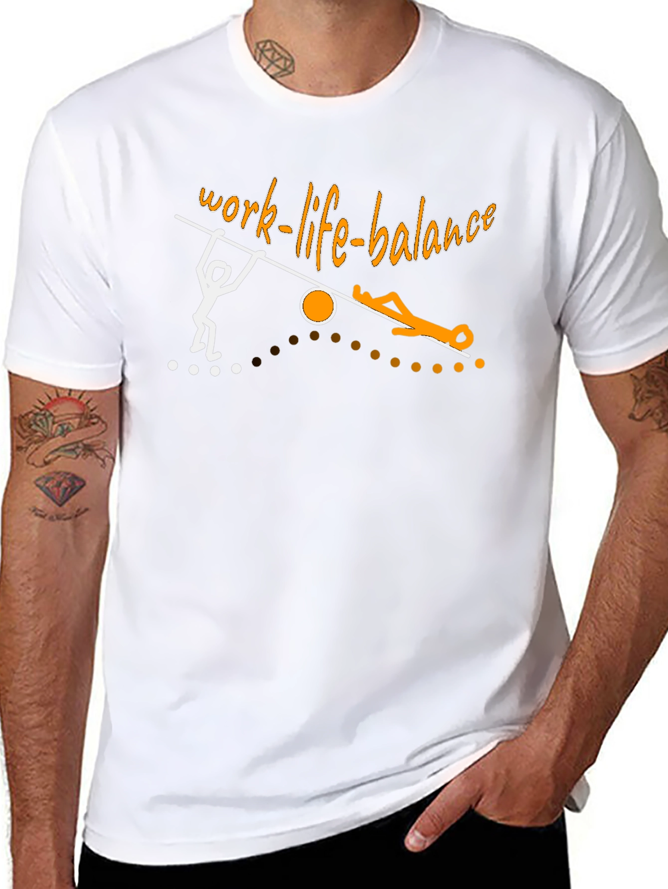 Work Life Balance Graphic T-Shirt