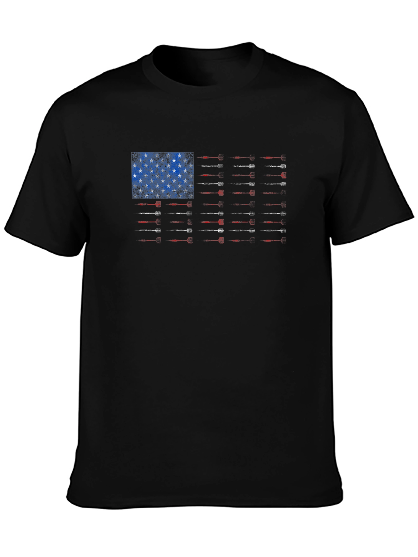 American Flag Guns T-Shirt - Patriotic Design