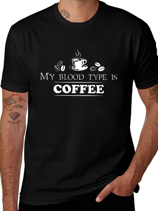 Coffee Blood Type T-Shirt - Unisex Design