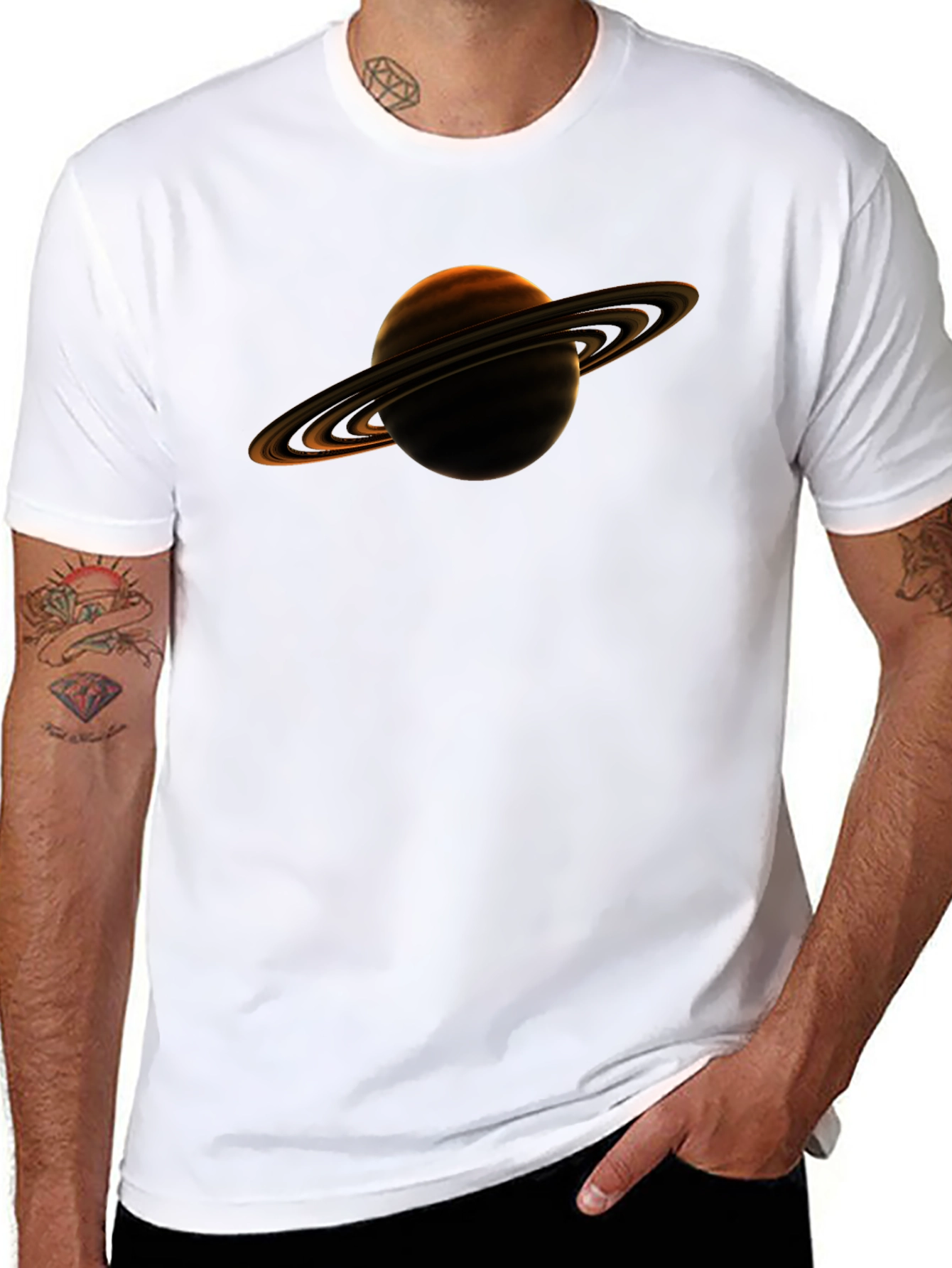Saturn Graphic T-Shirt - Space Lover Tee