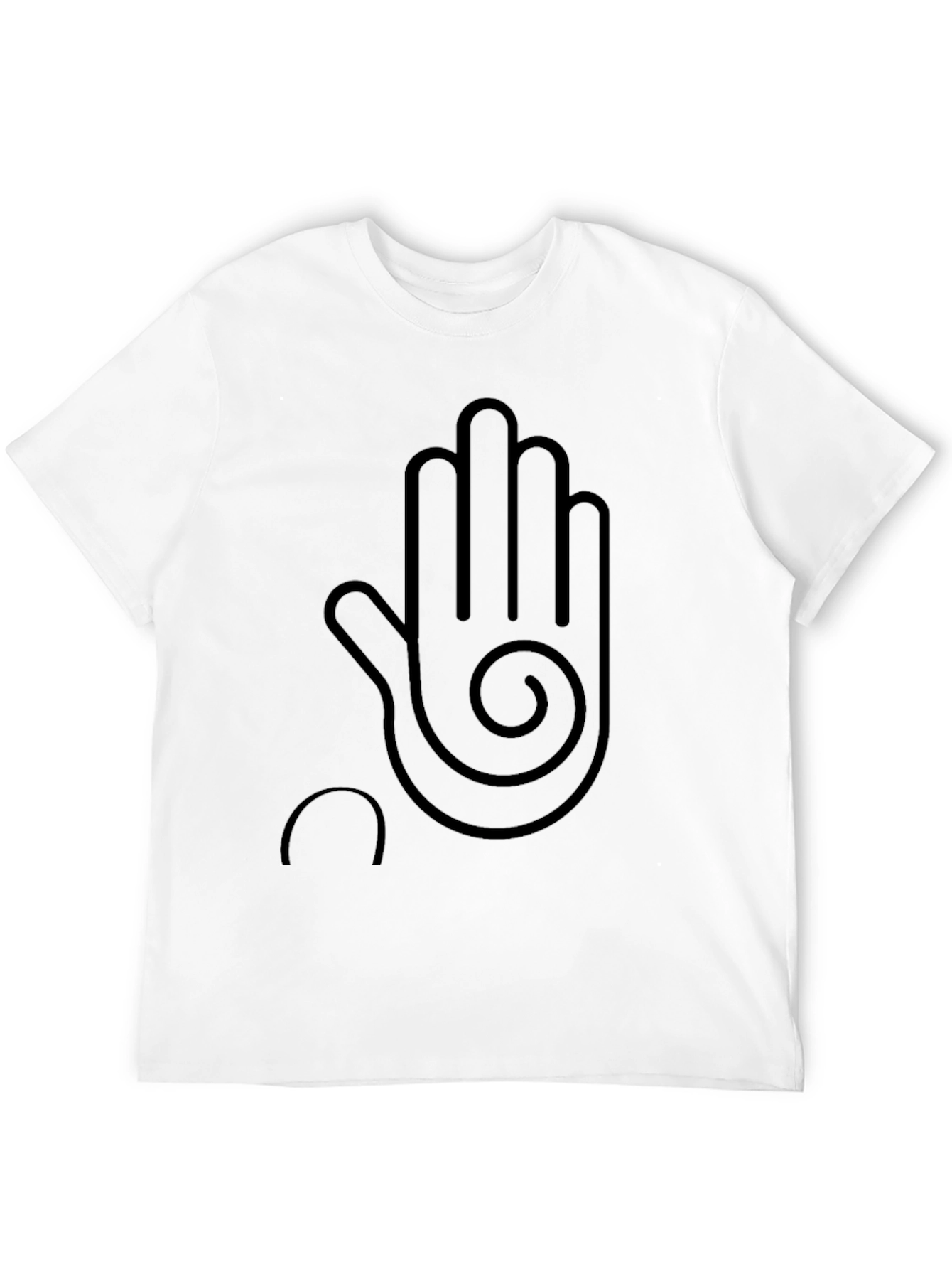 Modern Hand Graphic Black T-Shirt