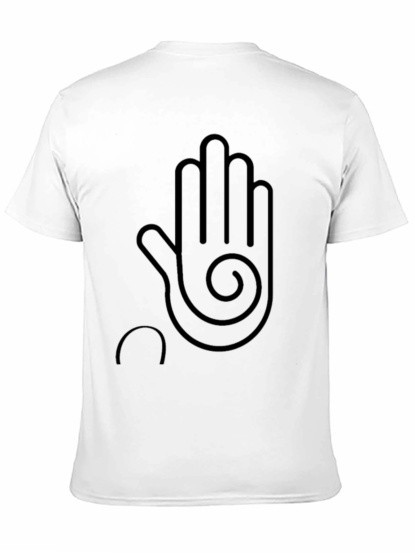 Modern Hand Graphic Black T-Shirt