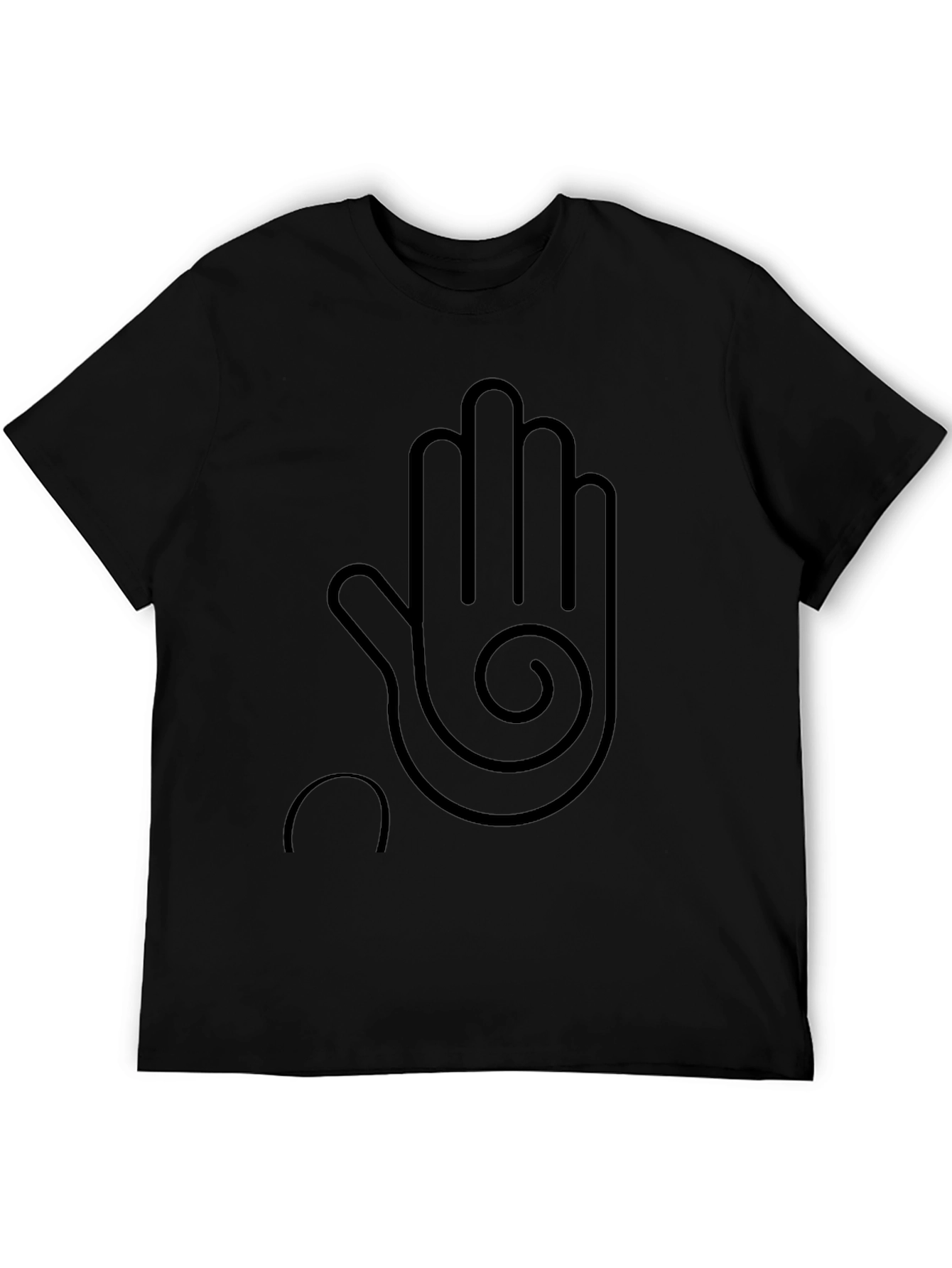 Modern Hand Graphic Black T-Shirt