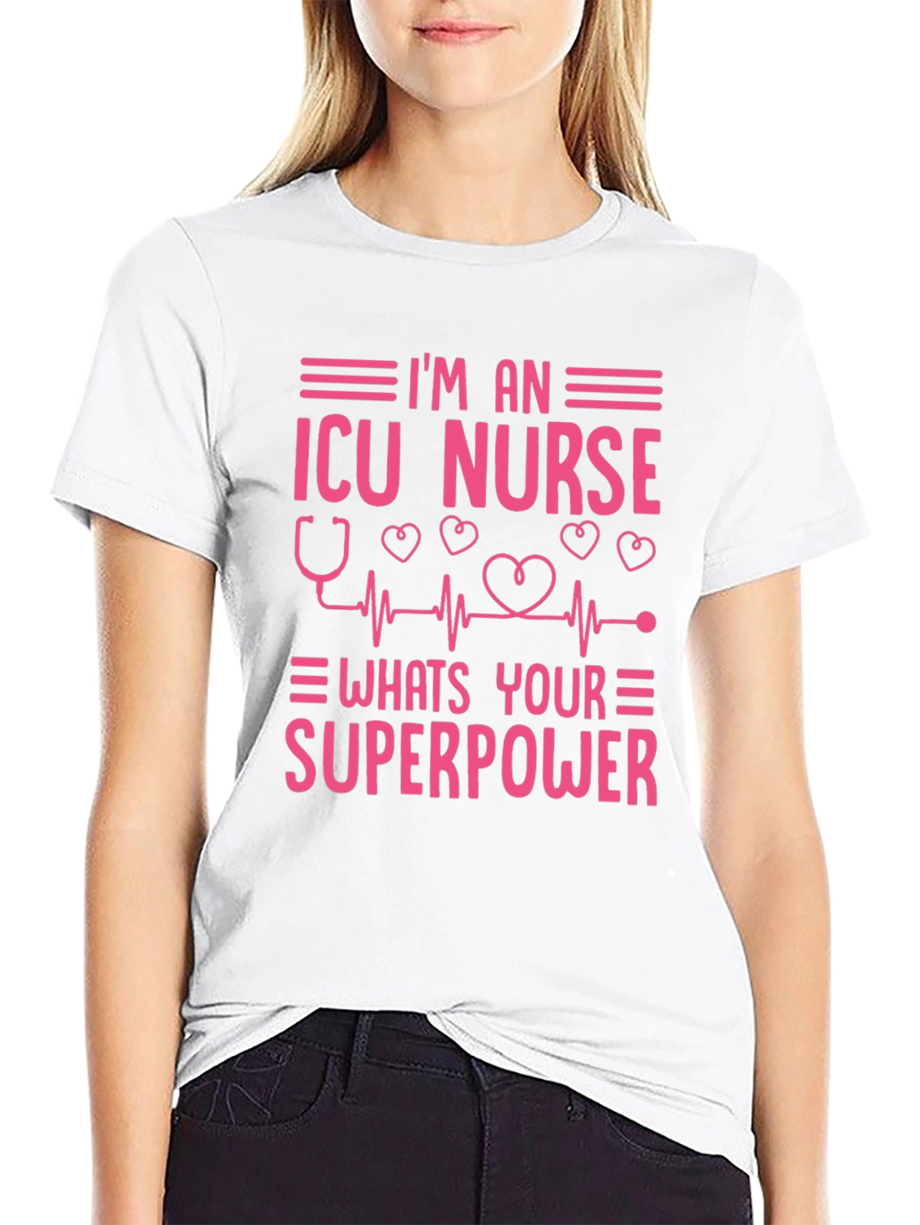ICU Nurse Superpower Graphic Tee