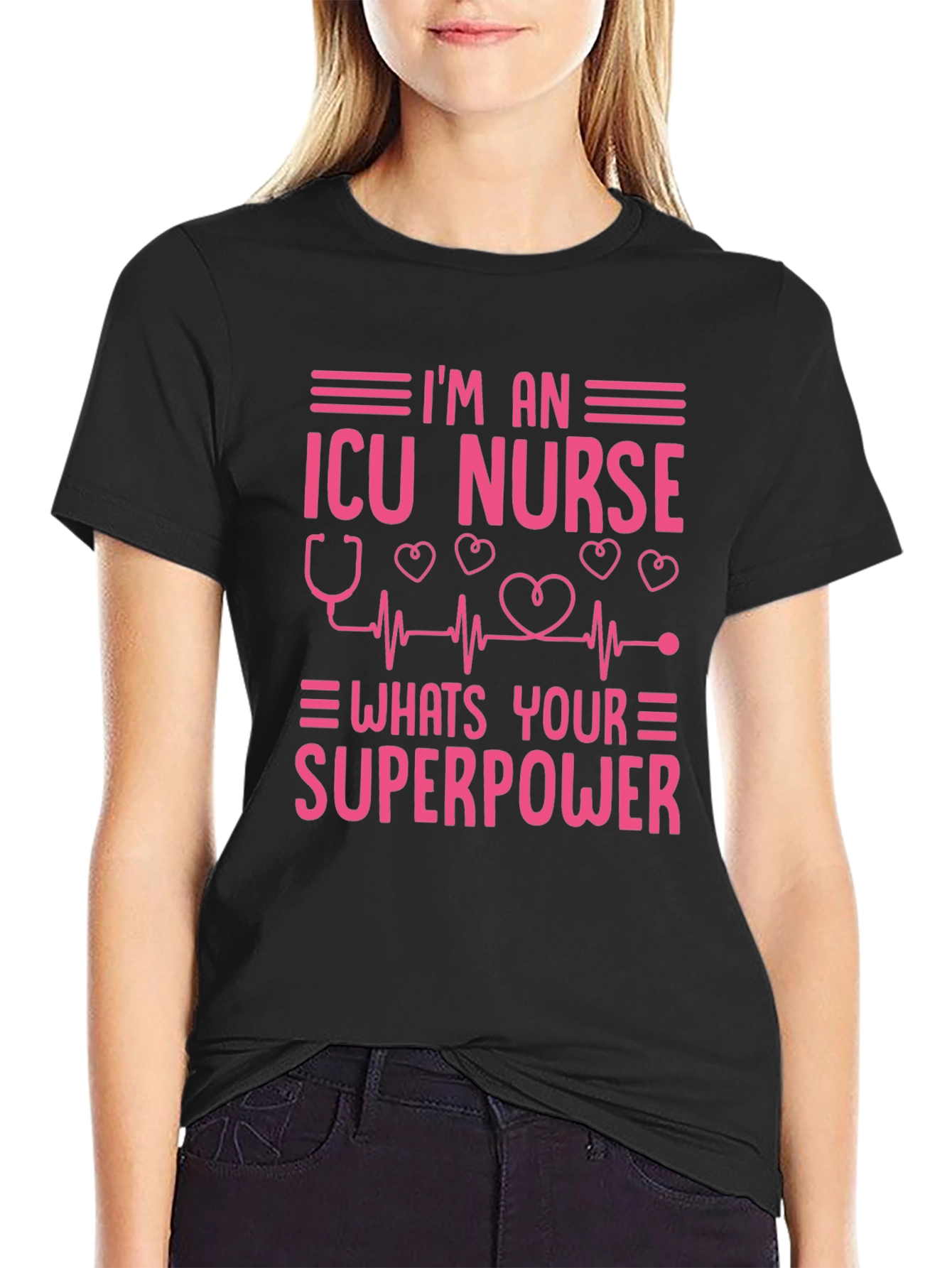 ICU Nurse Superpower Graphic Tee
