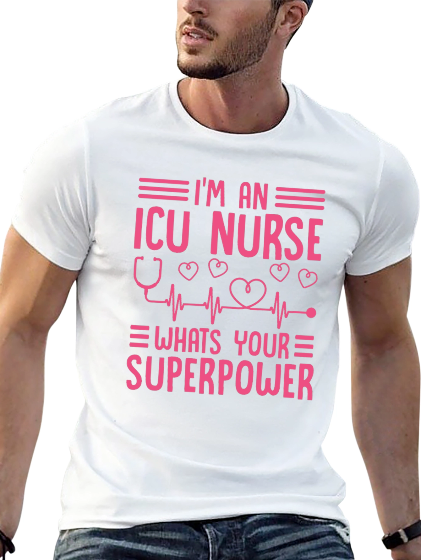 ICU Nurse Superpower Graphic Tee