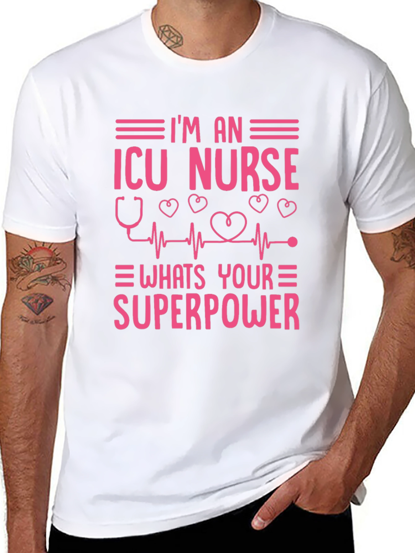 ICU Nurse Superpower Graphic Tee