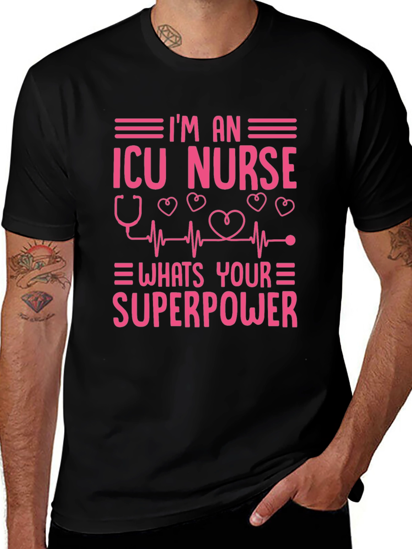 ICU Nurse Superpower Graphic Tee