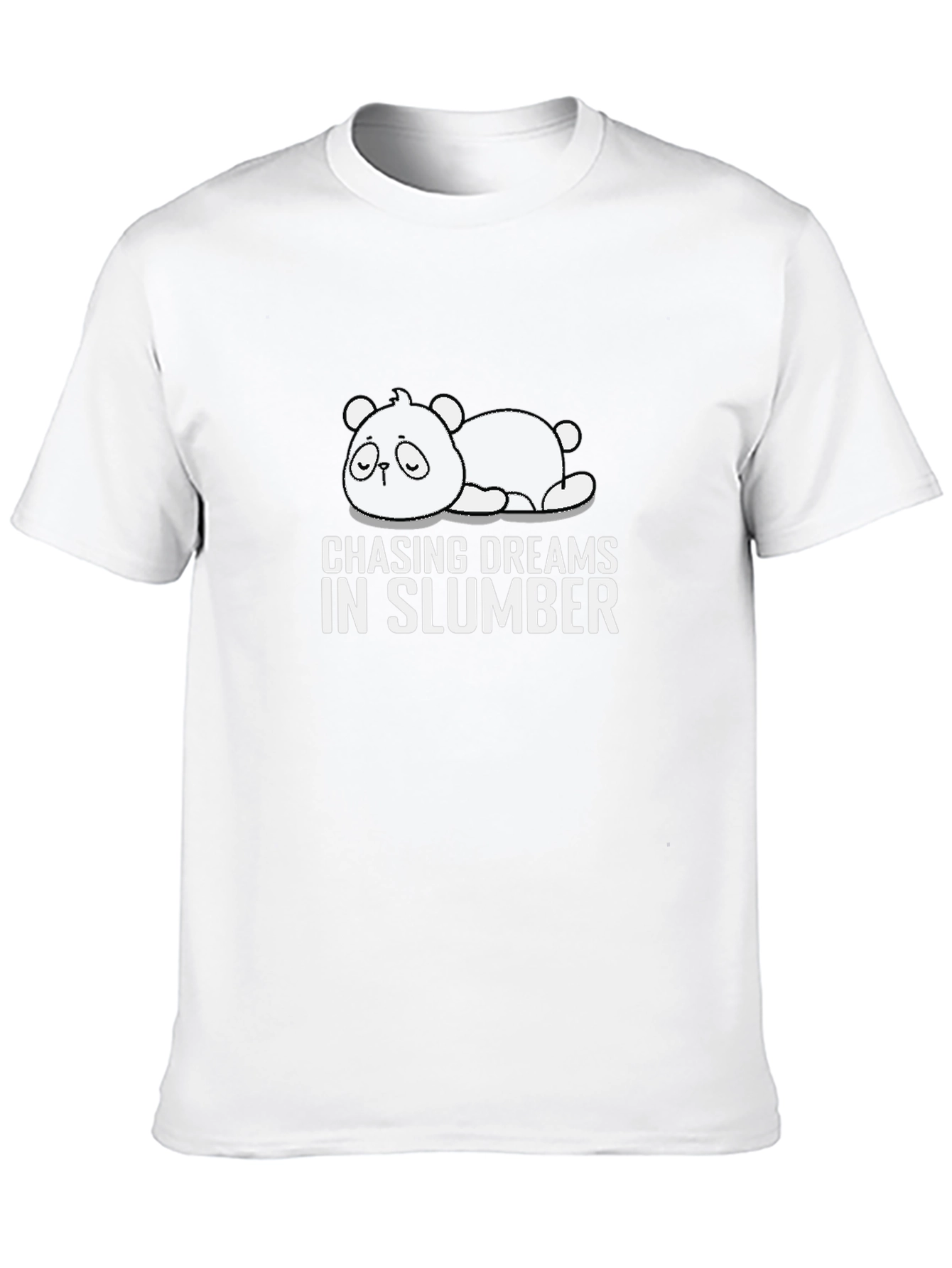 Chasing Dreams in Slumber Black T-Shirt