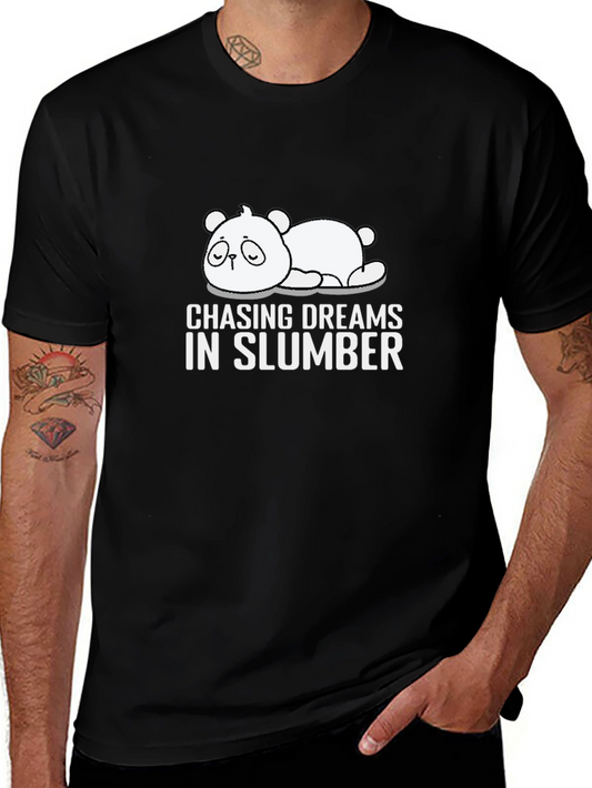 Chasing Dreams in Slumber Black T-Shirt