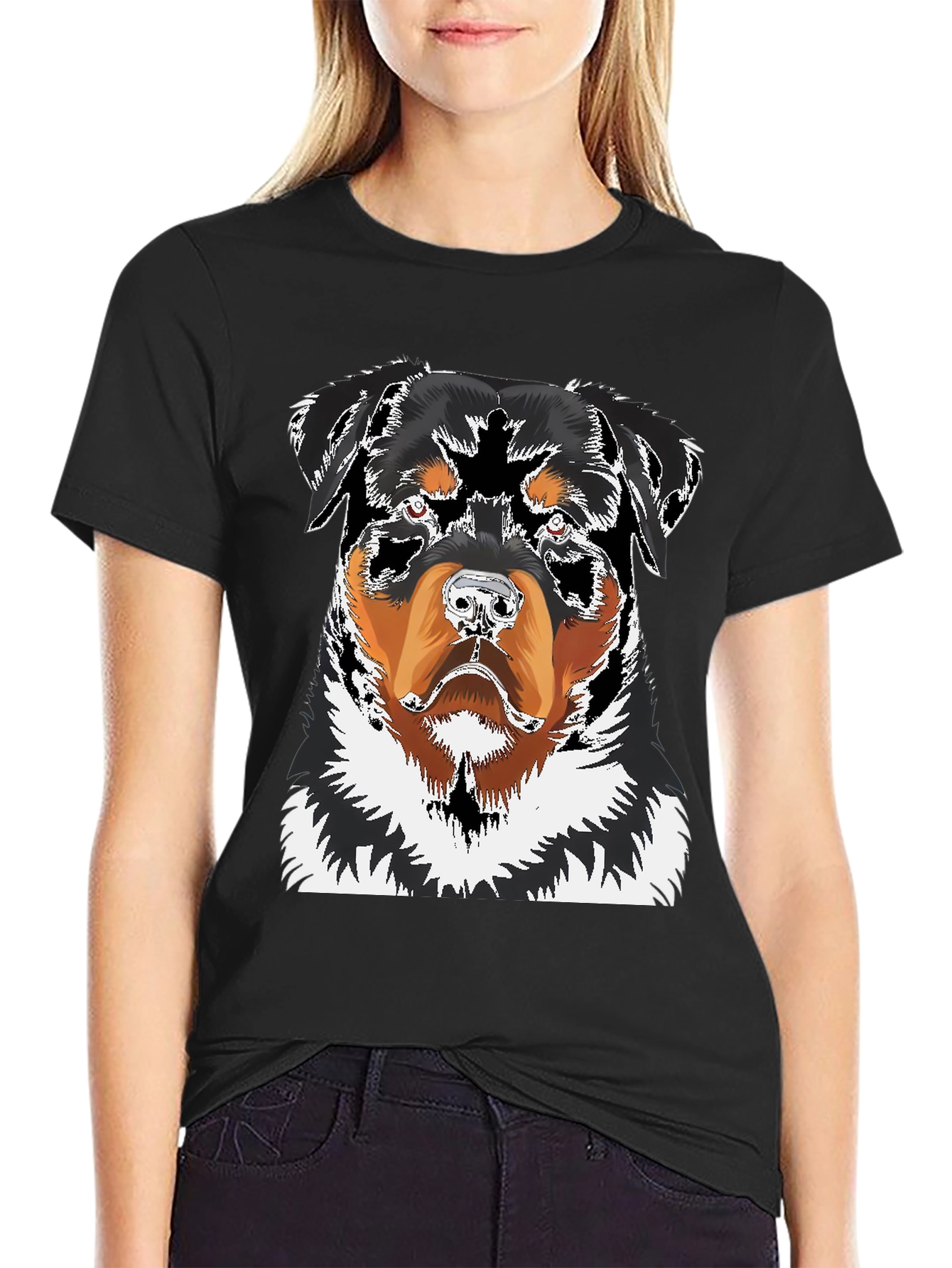 Rottweiler Graphic Tee - Cool Dog Lover T-Shirt