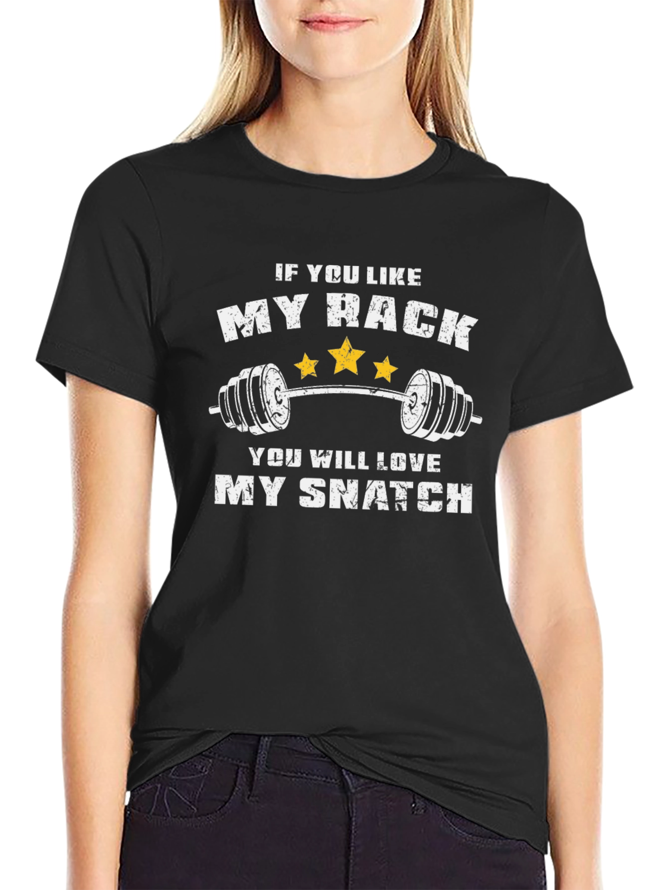 Funny Weightlifting T-Shirt - If You Like My Rack