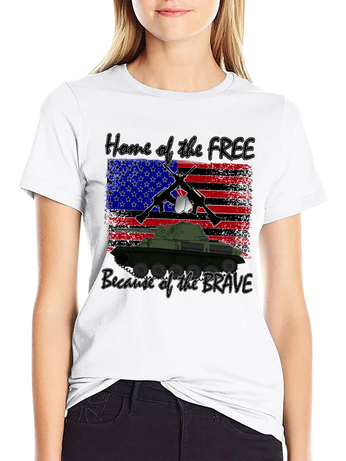 Patriotic Home of the Free T-Shirt