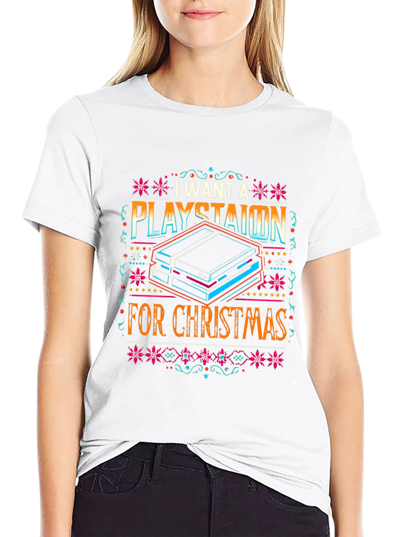 I Want a Playstaion for Christmas Graphic Tee