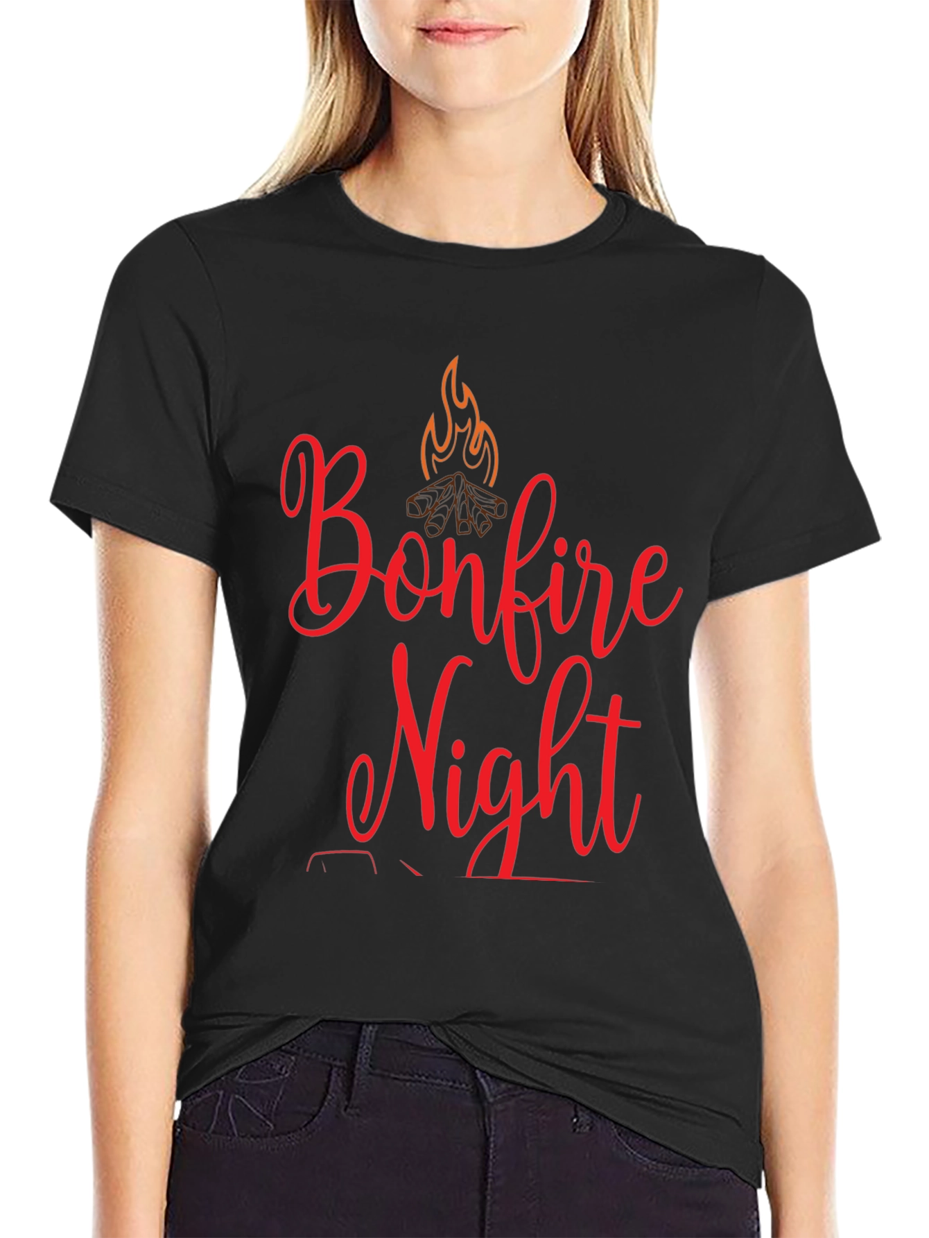 Bonfire Night Graphic Tee - Cozy Fall Vibes