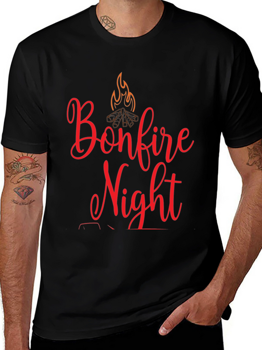 Bonfire Night Graphic Tee - Cozy Fall Vibes