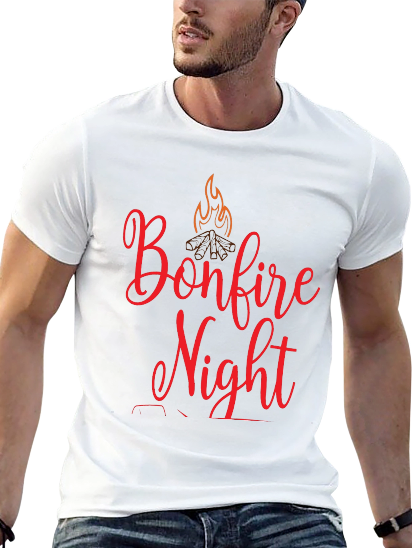 Bonfire Night Graphic Tee - Cozy Fall Vibes