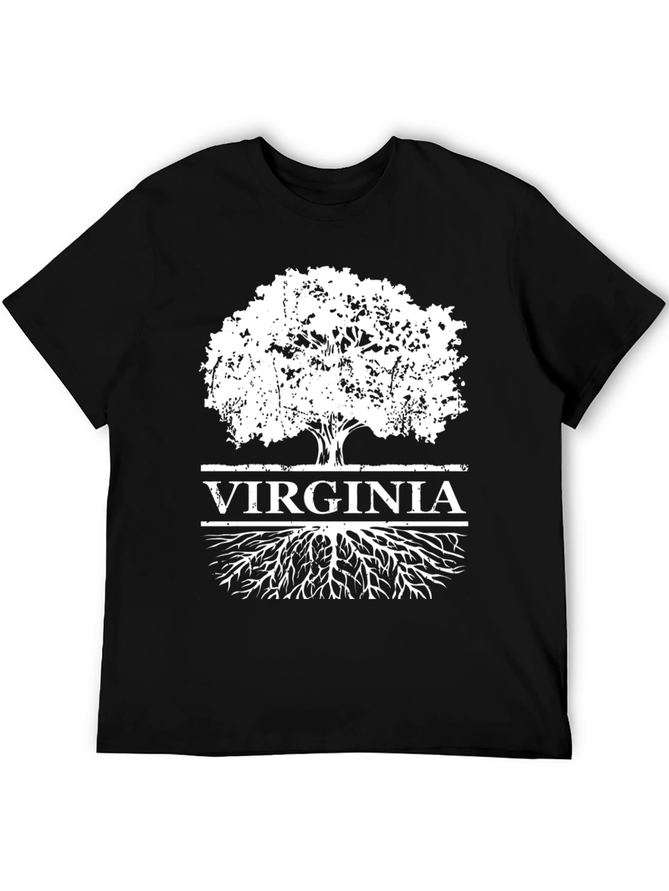 Virginia Roots Tree Black T-Shirt