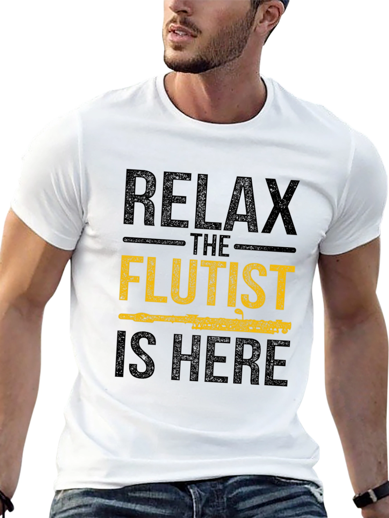 Relax The Flutist Is Here Graphic T-Shirt