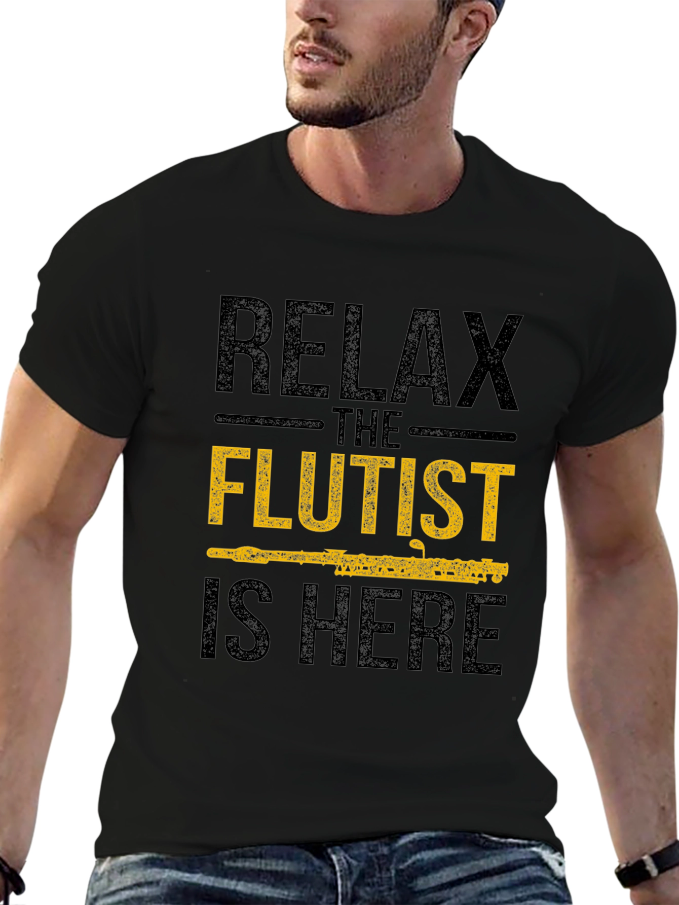 Relax The Flutist Is Here Graphic T-Shirt