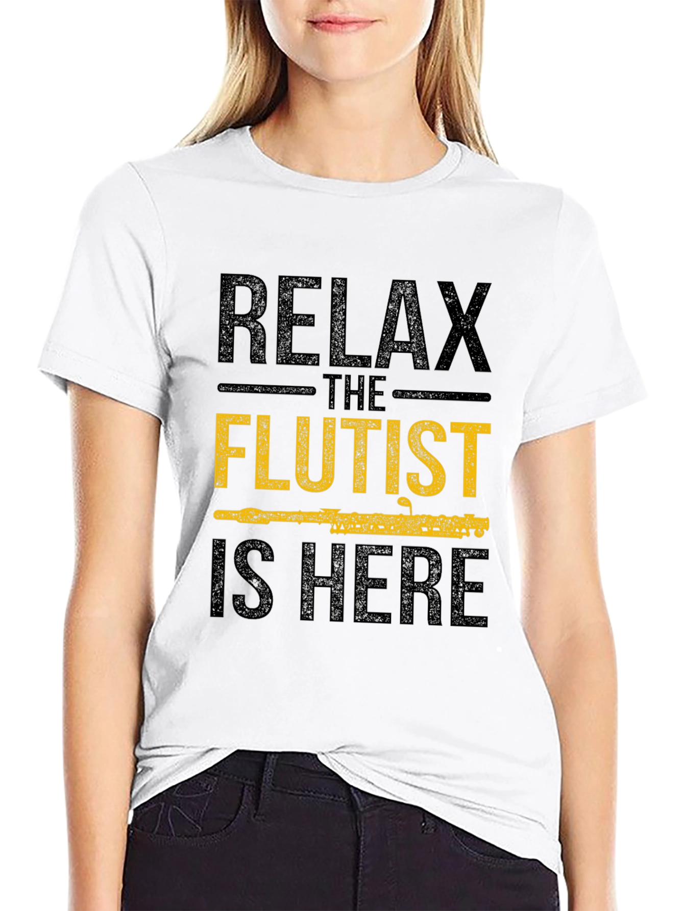 Relax The Flutist Is Here Graphic T-Shirt