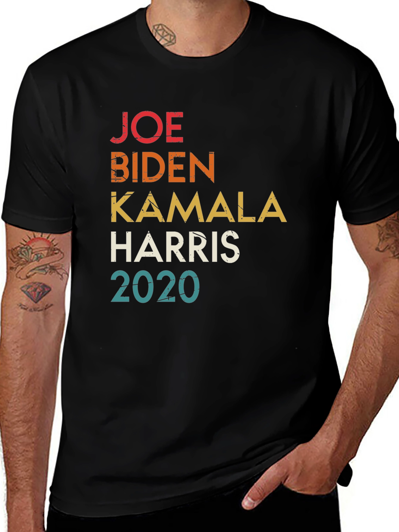 Joe Biden Kamala Harris 2020 Retro T-Shirt