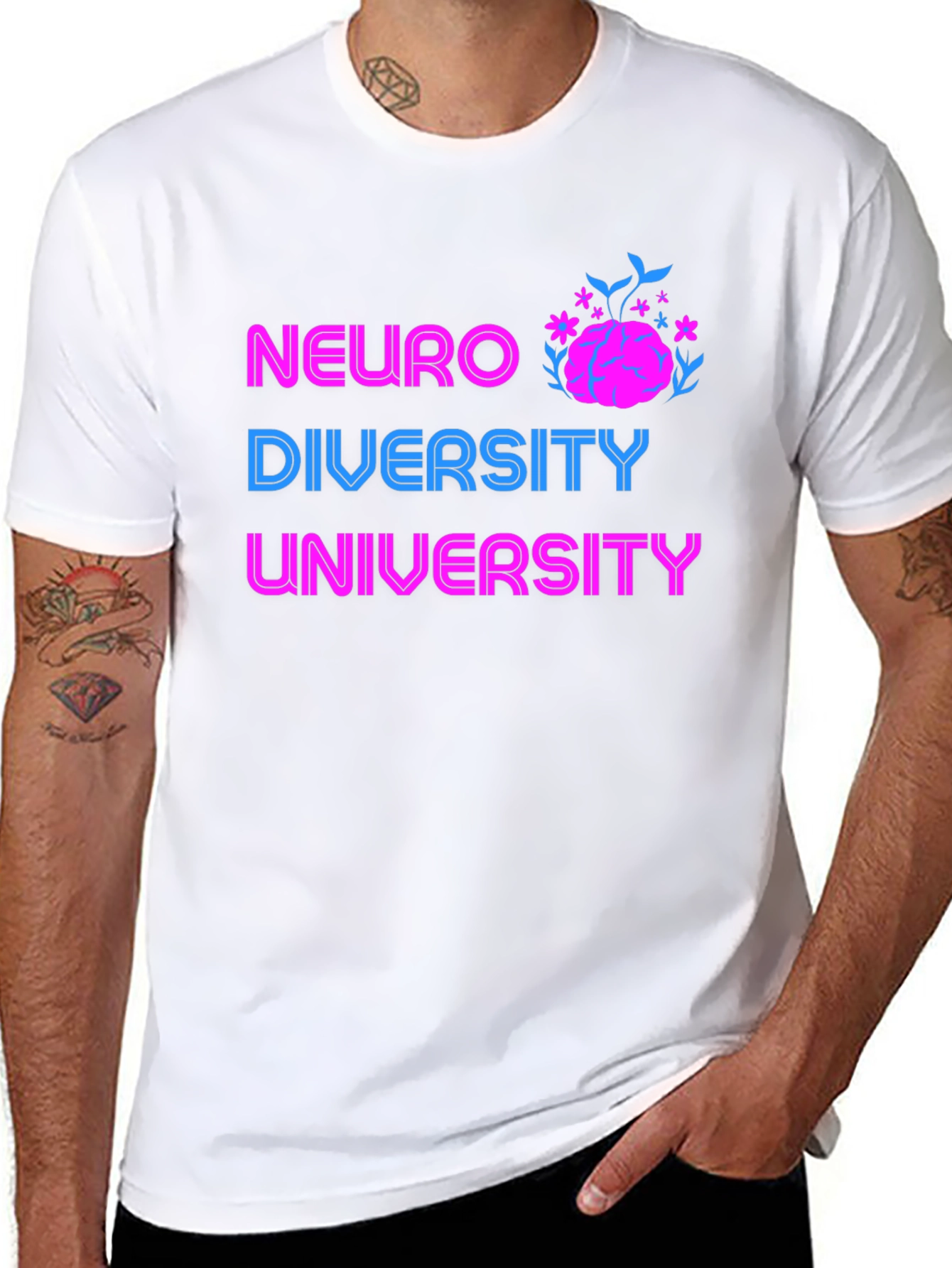 Neurodiversity University Graphic T-Shirt