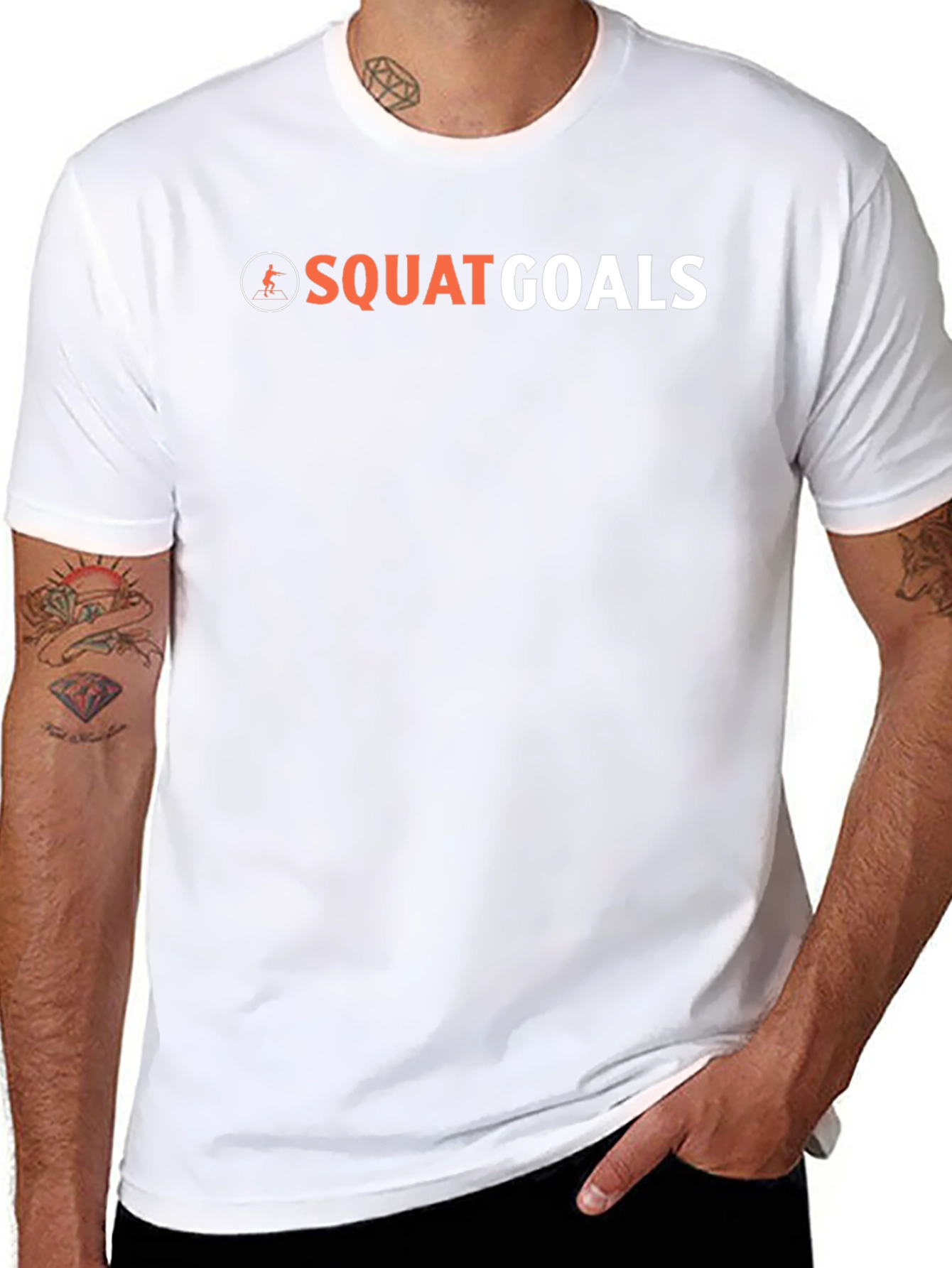 Squat Goals Graphic Tee - Black Fitness Shirt