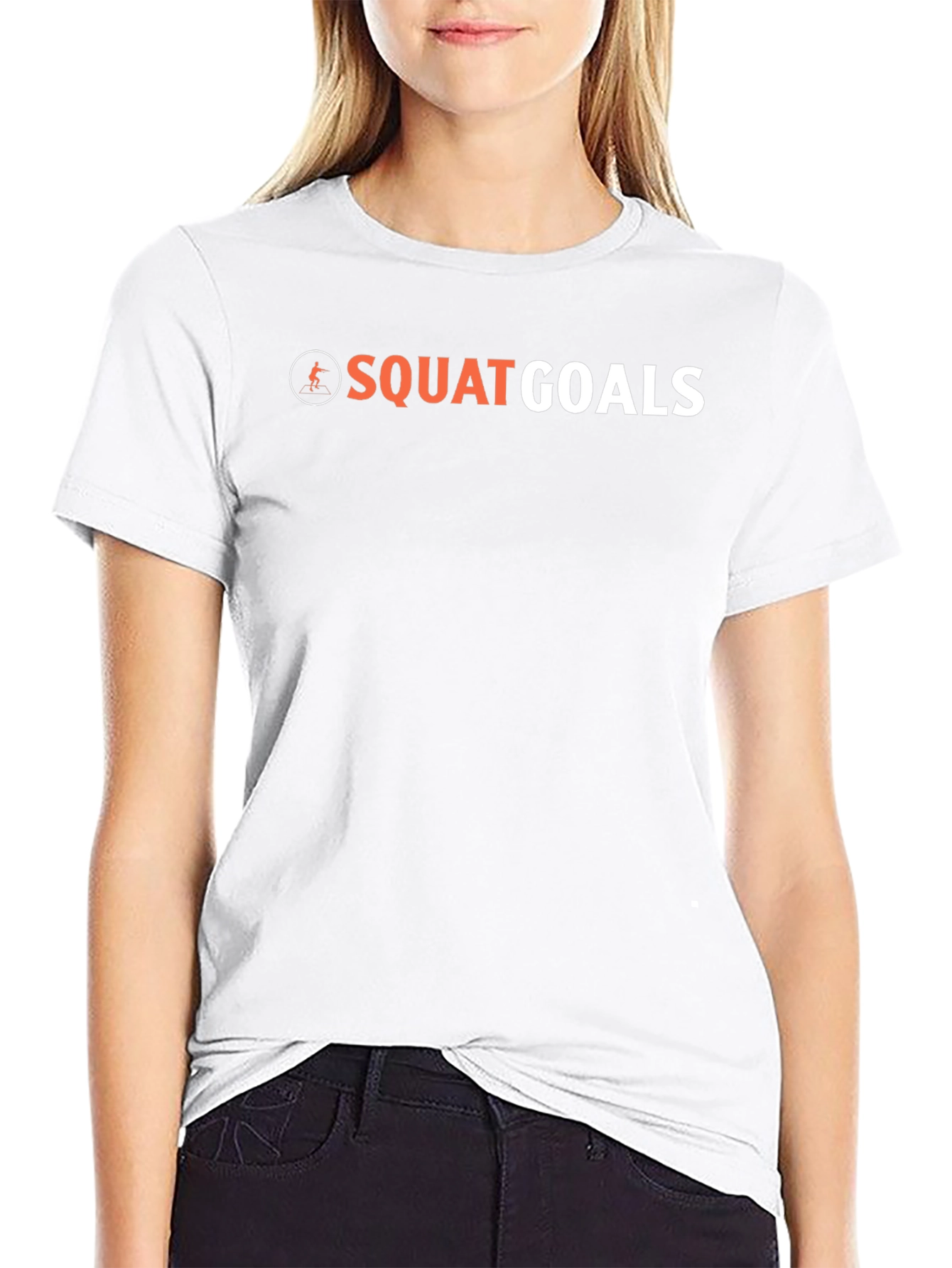 Squat Goals Graphic Tee - Black Fitness Shirt