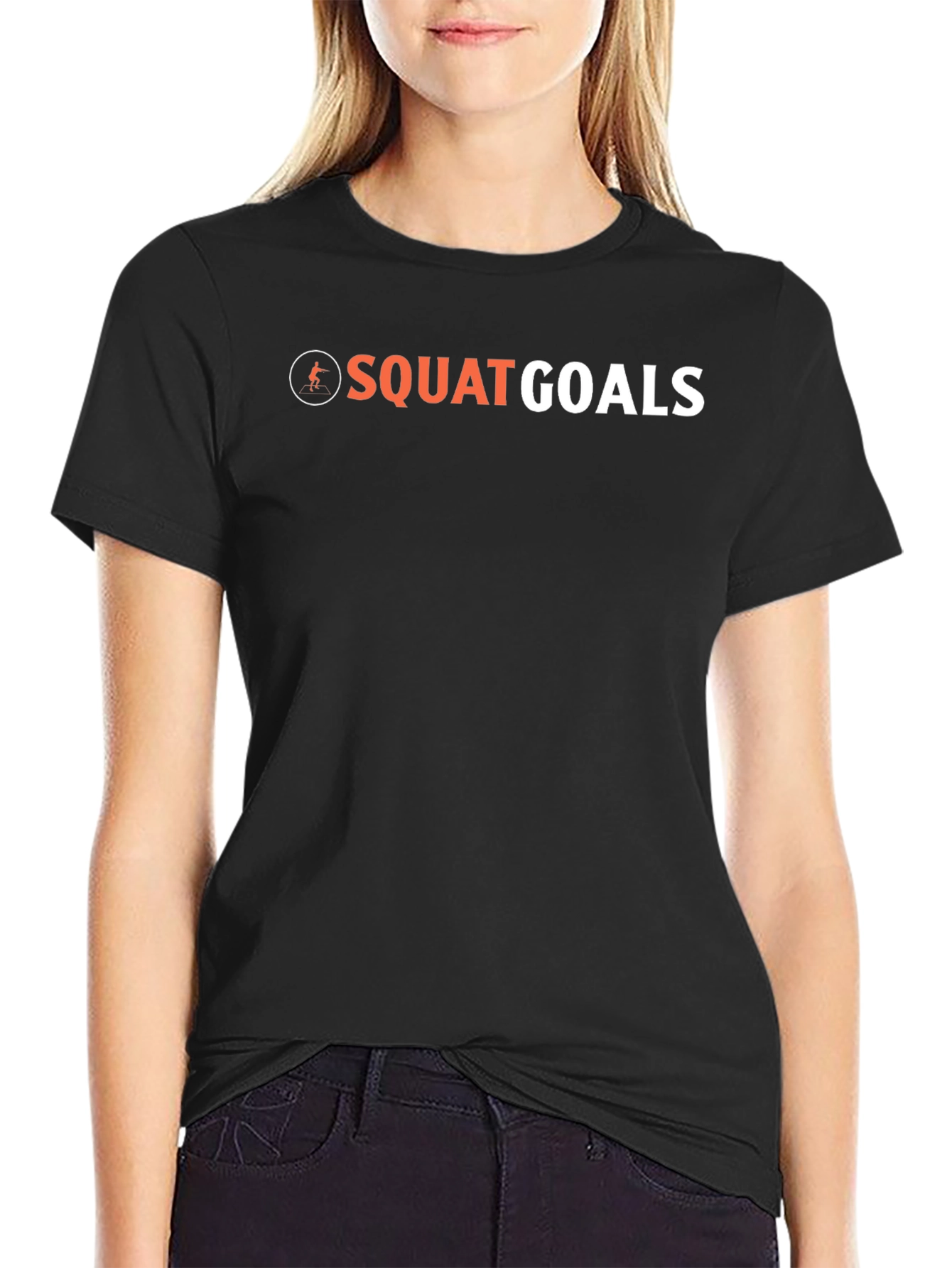 Squat Goals Graphic Tee - Black Fitness Shirt