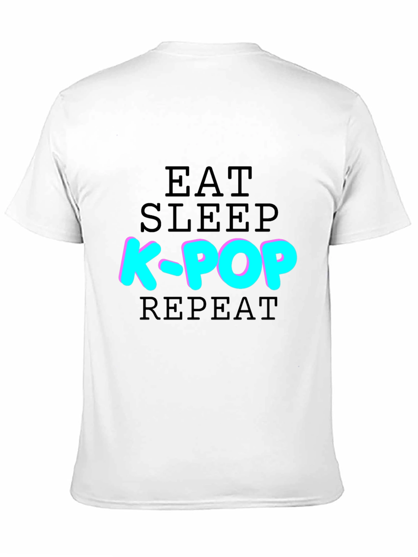 Eat Sleep K-Pop Repeat T-Shirt - Black