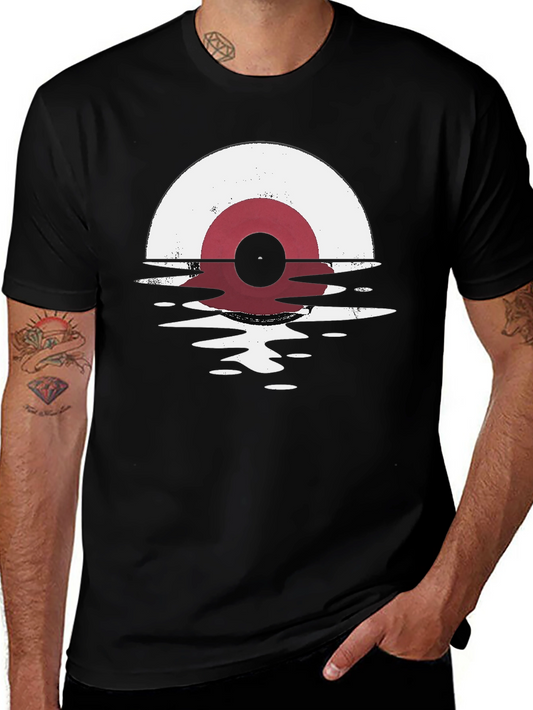 Retro Vinyl Record Graphic T-Shirt