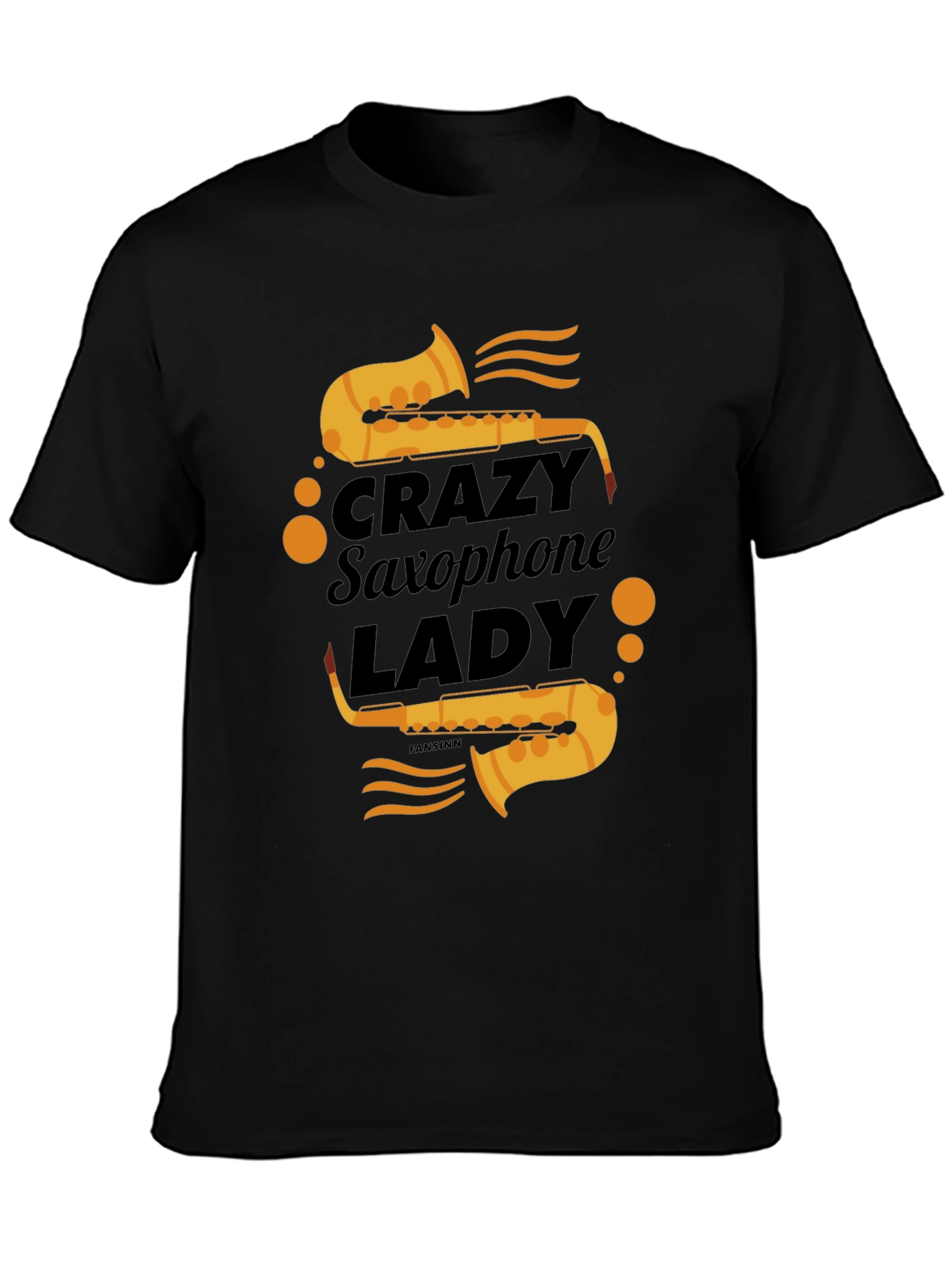 Crazy Saxophone Lady T-Shirt - Music Lover Tee