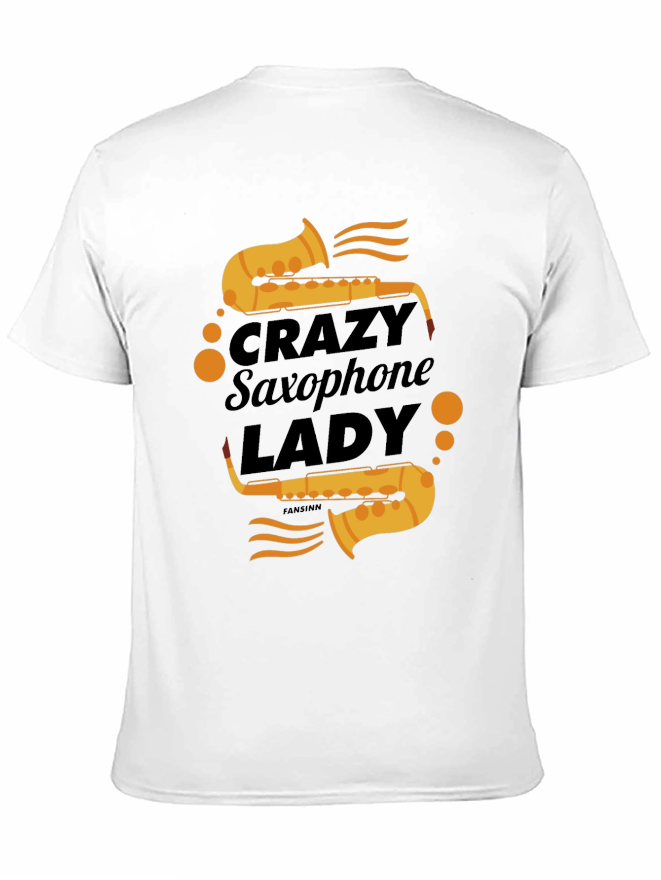 Crazy Saxophone Lady T-Shirt - Music Lover Tee